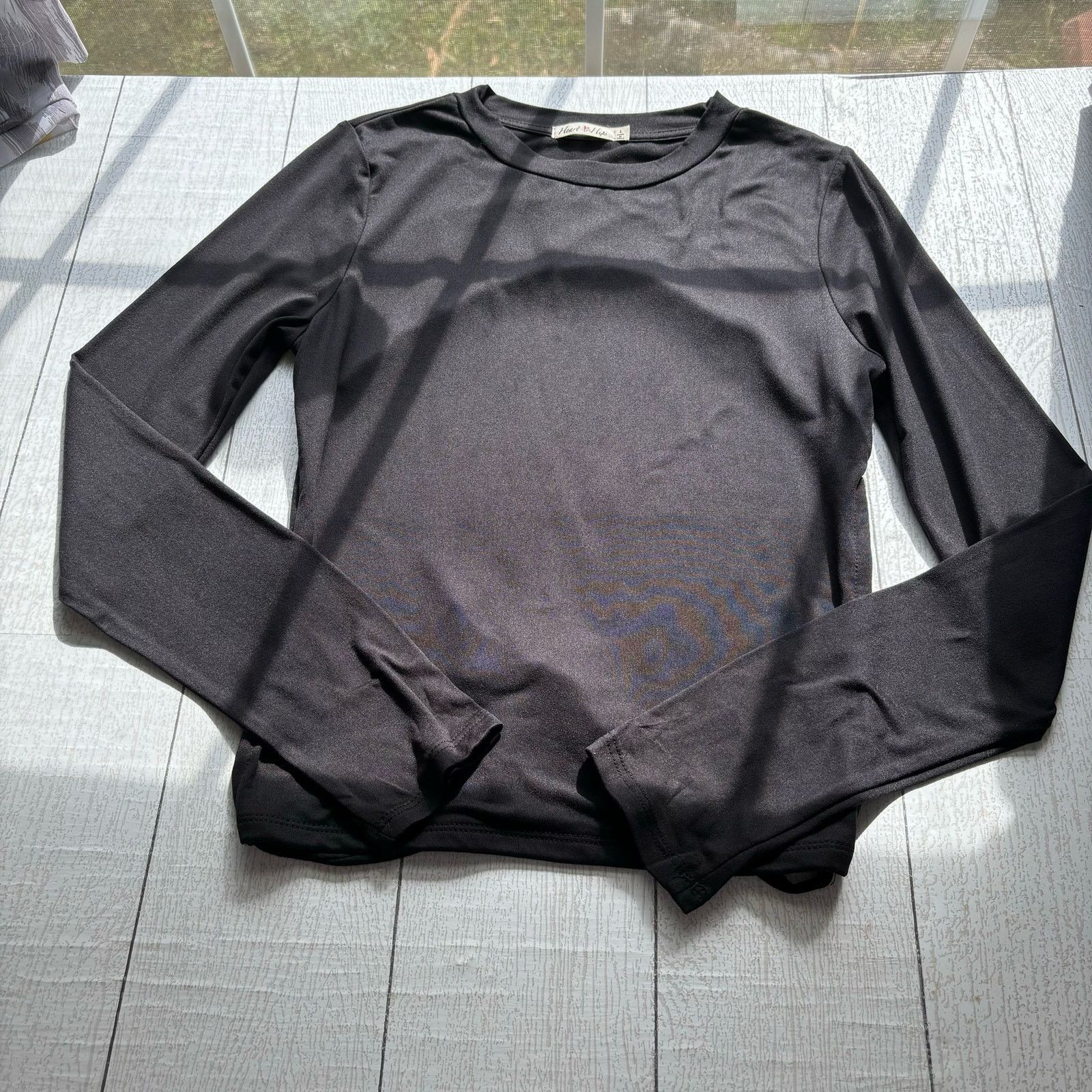 Other Heart & Hips Black Long Sleeve Backless Top Size Large Size L / US 10 / IT 46 - 12 Thumbnail