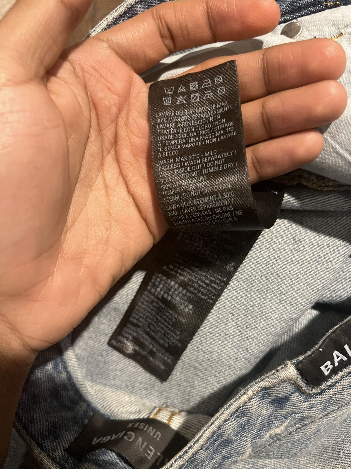 Balenciaga Balenciaga FW22 Light Blue Baggy Denim Size US 30 / EU 46 - 10 Thumbnail
