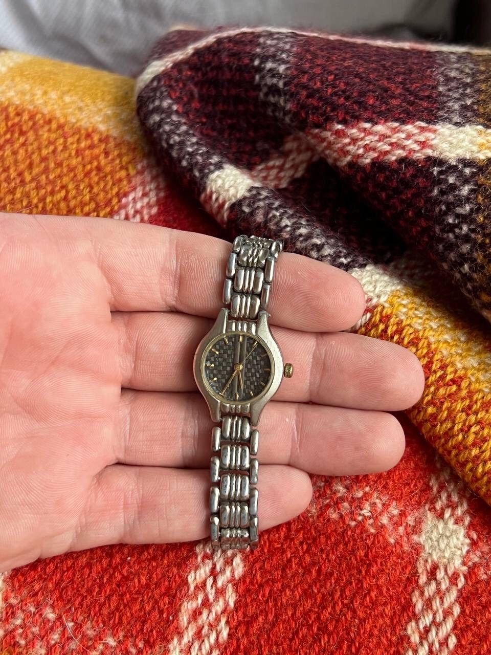 Japanese Brand × Vintage Vintage Japanese style futuristic Watch Black Link 1990s Size ONE SIZE - 3 Thumbnail