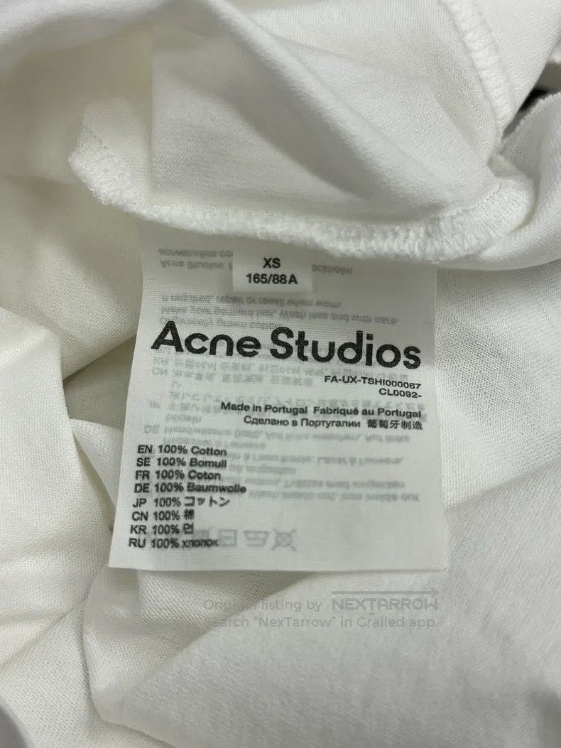 Acne Studios Acne Studios White laser smiley face T-shirt short-sleeve Size US XS / EU 42 / 0 - 5 Thumbnail