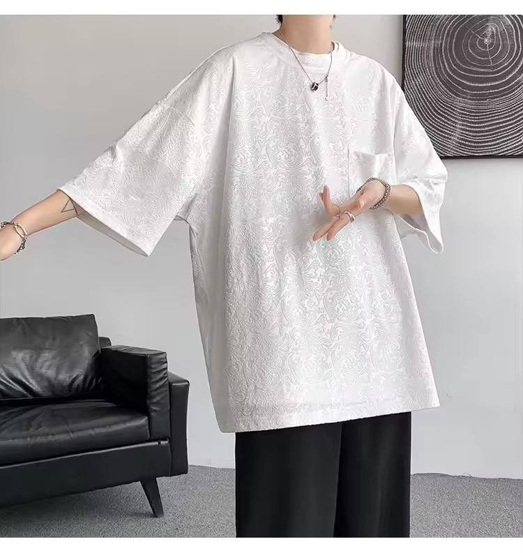 Japanese Brand × Vintage jacquard T-shirt Size US XL / EU 56 / 4 - 3 Thumbnail