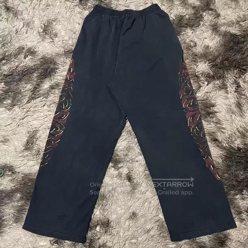 Balenciaga Balenciaga size S Disaster Pattern Flame Print Elastic Wai Size US 27 - 2 Thumbnail