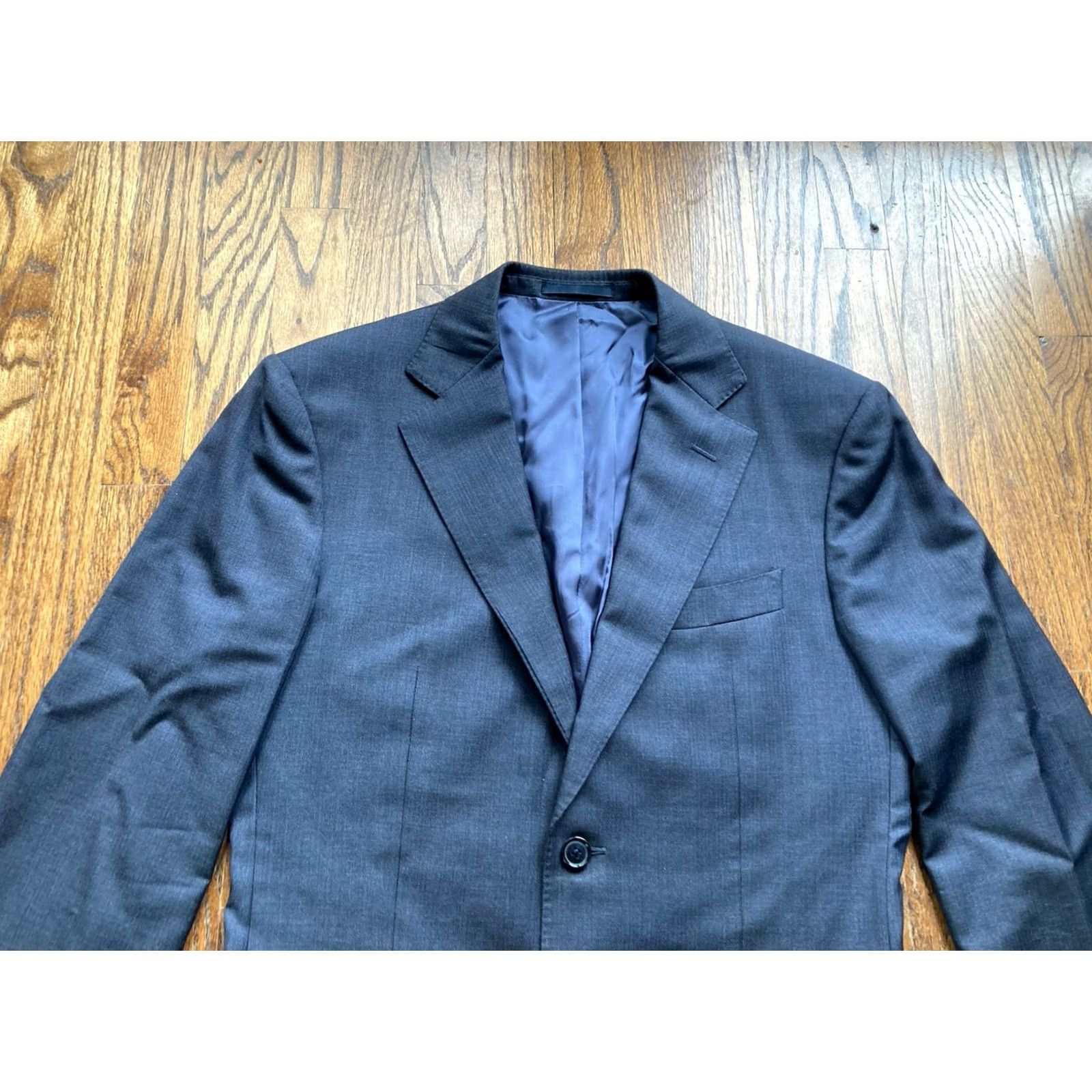 Suitsupply Suitsupply Blazer Jacket Sport Coat Mens Size 38L Wool Midnight Blue E Thomas Size 38R - 2 Thumbnail