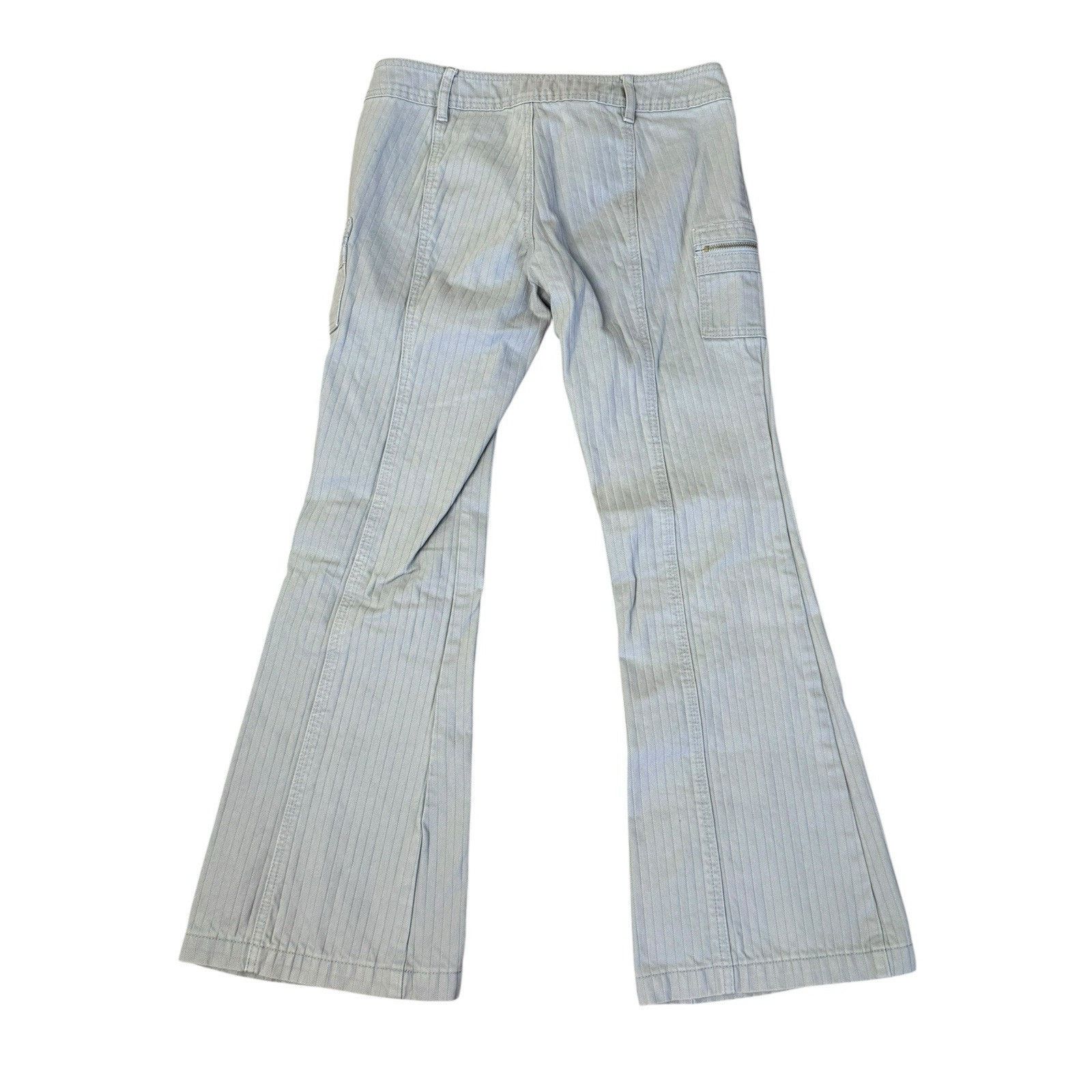 Pacsun PACSUN Low Rise Cargo Ribbed Denim Flare Jeans Size 26 NEW Size 26" / US 2 / IT 38 - 5 Thumbnail