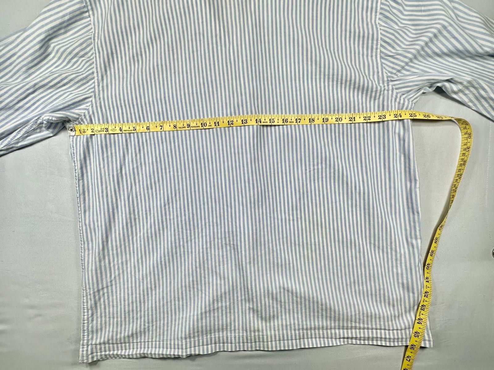 J.Crew J. Crew Men's XL Blue Striped Casual Button Down Shirt Size US XL / EU 56 / 4 - 6 Thumbnail