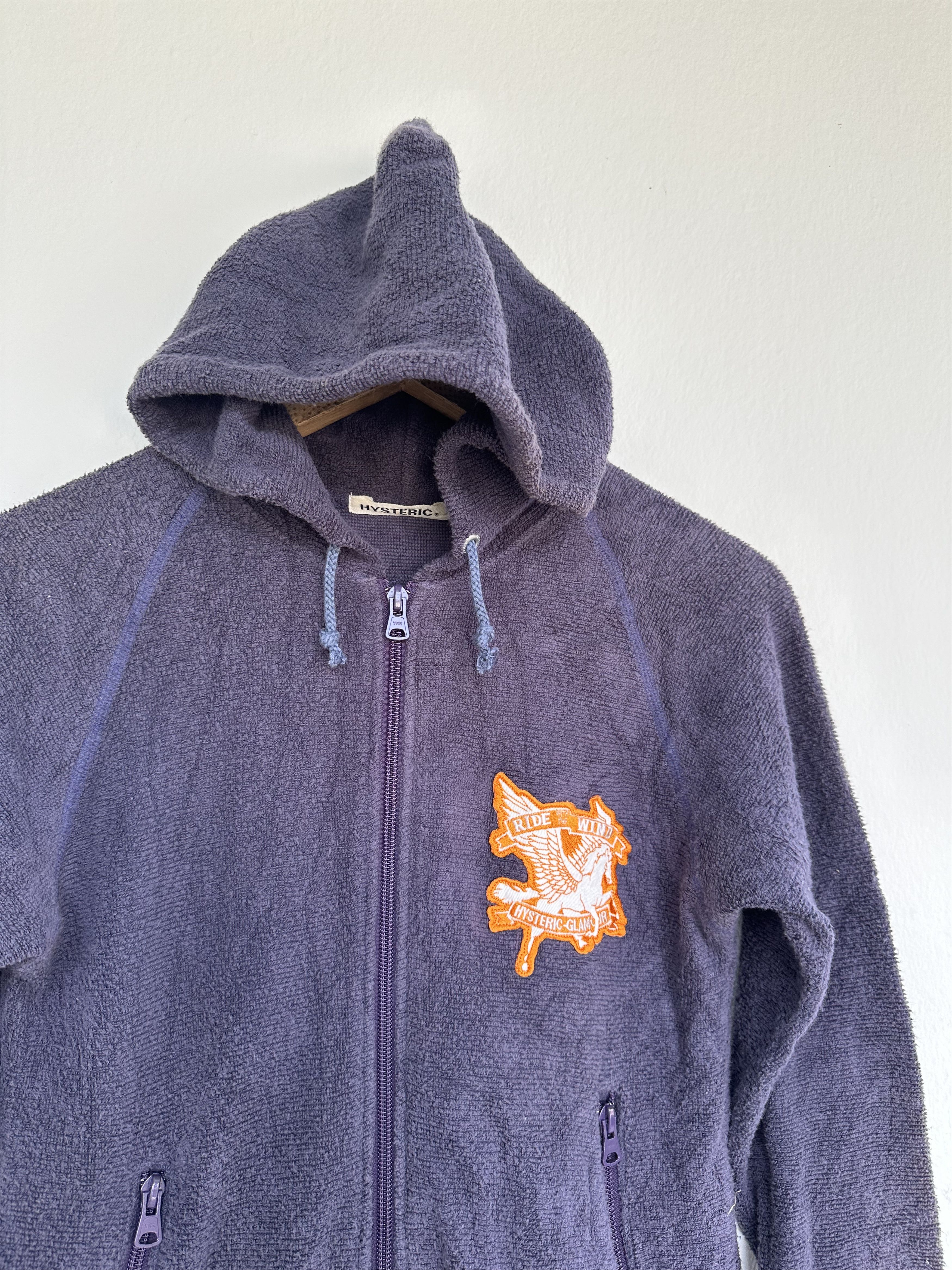 Hysteric Glamour Vtg Hysteric Glamour Ride With The Wind Wide Zipper Hoodie Size US S / EU 44-46 / 1 - 4 Thumbnail