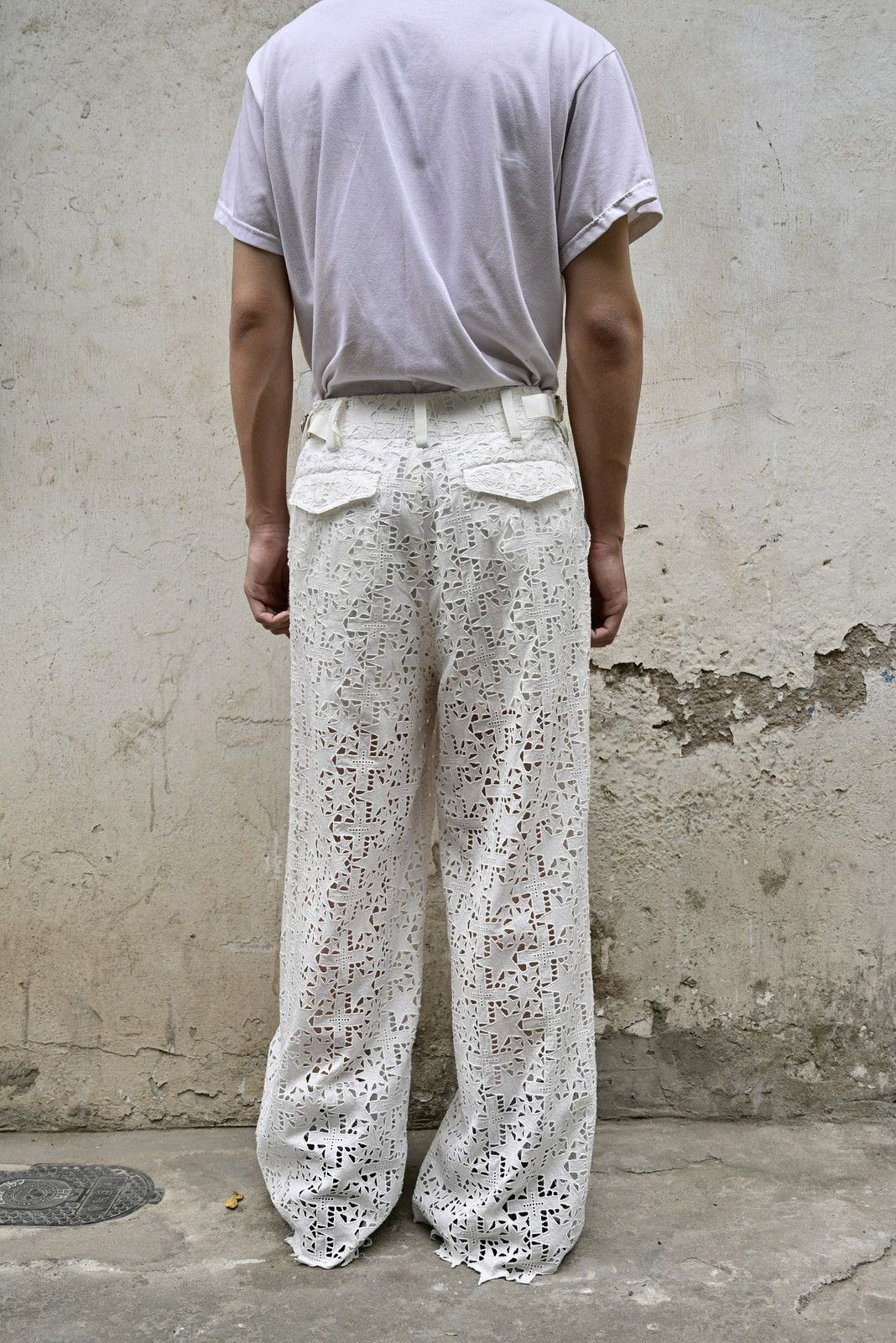 Sacai Sacai resort 2016 star lace wide leg pant Size 28" / US 6 / IT 42 - 3 Thumbnail