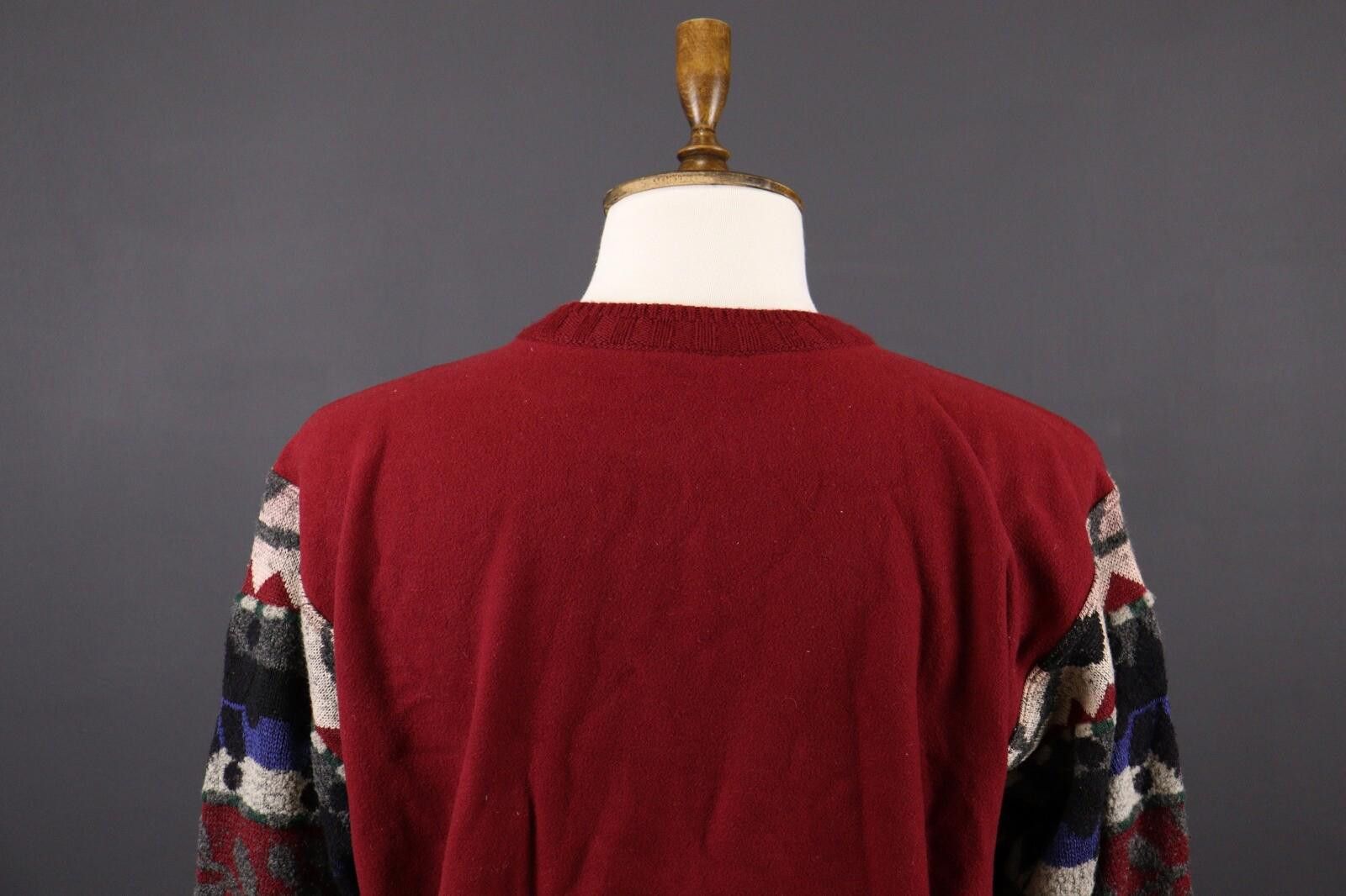 Carlo Colucci Carlo Colucci Red Wool Snowflakes Knit Sweater Size 52 Size US M / EU 48-50 / 2 - 8 Thumbnail