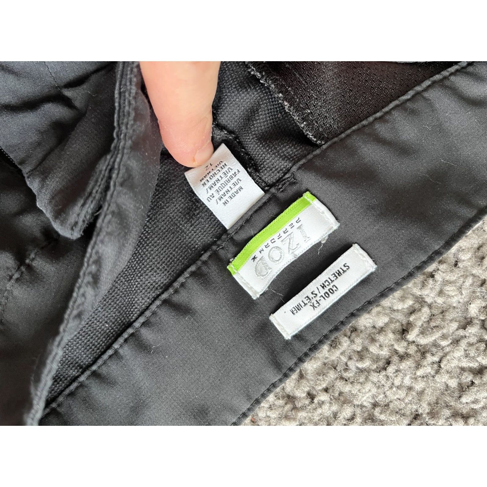 Izod IZOD Womens Black Capri Pants Capri Length Casual Pants 12 Size 34" / US 12 / IT 48 - 5 Thumbnail