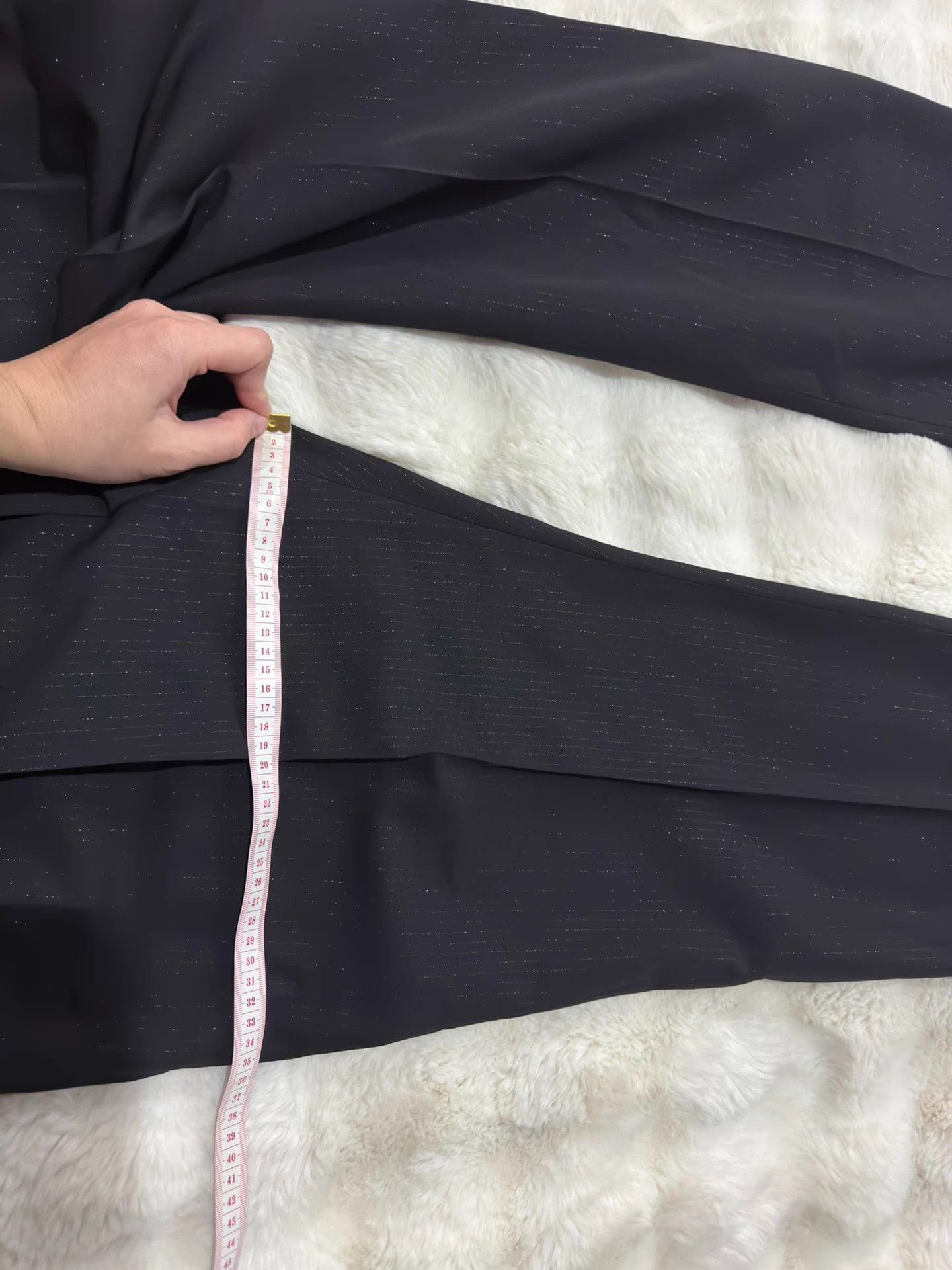 Saint Laurent Paris SLP 24 new double pleated fine glitter threads Size US 36 / EU 52 - 8 Thumbnail