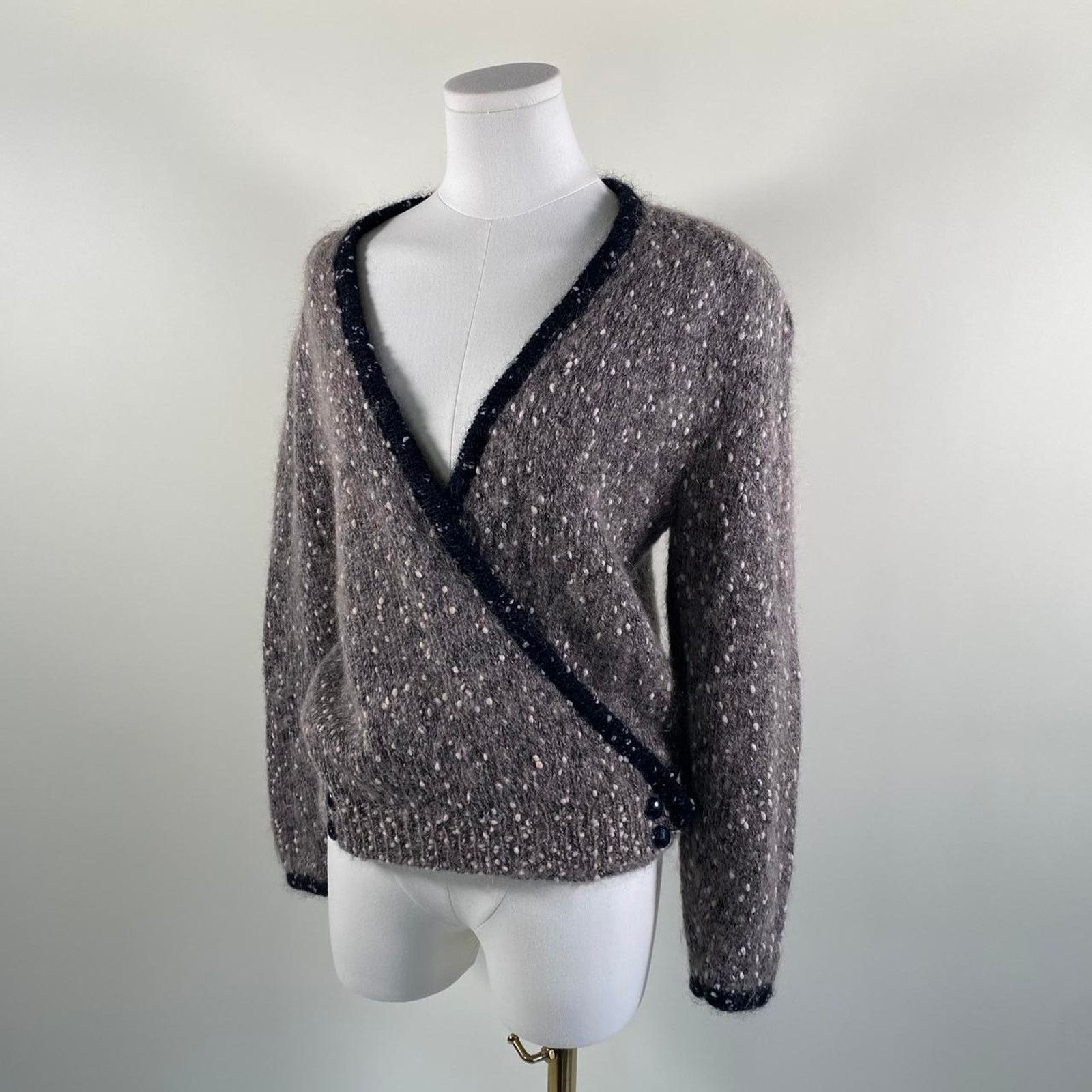 Other Vintage mohair wrap cardigan Size M / US 6-8 / IT 42-44 - 1 Thumbnail