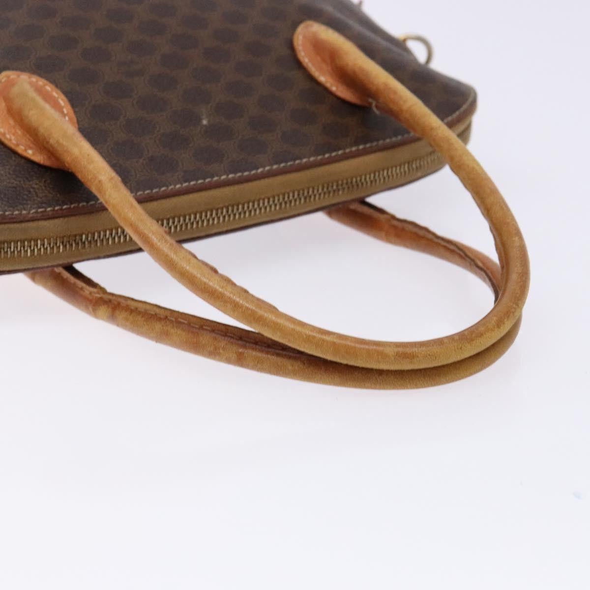 Celine CELINE Macadam Canvas Hand Bag Pvc Leather Brown Gold Size ONE SIZE - 7 Thumbnail