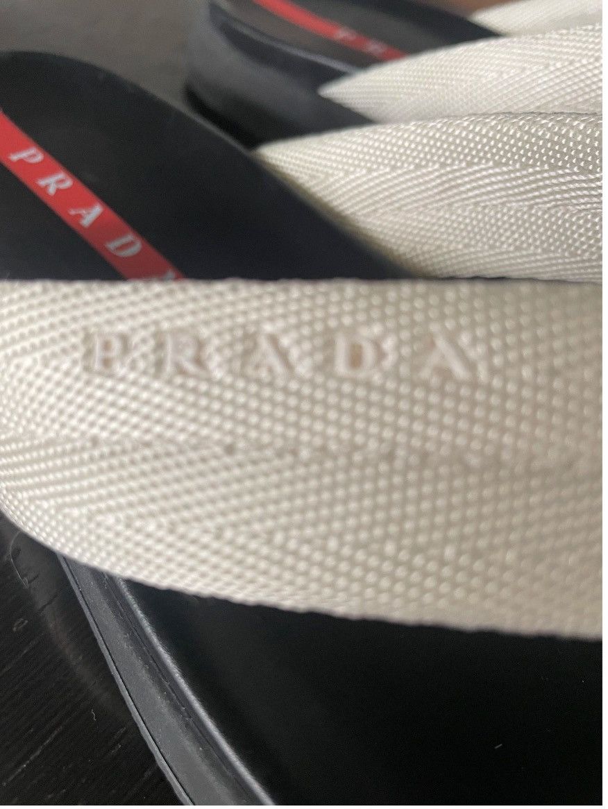 Prada Prada Women’s Flip Flops 37.5 New Red Line Y2K Size US 7.5 / IT 37.5 - 3 Thumbnail