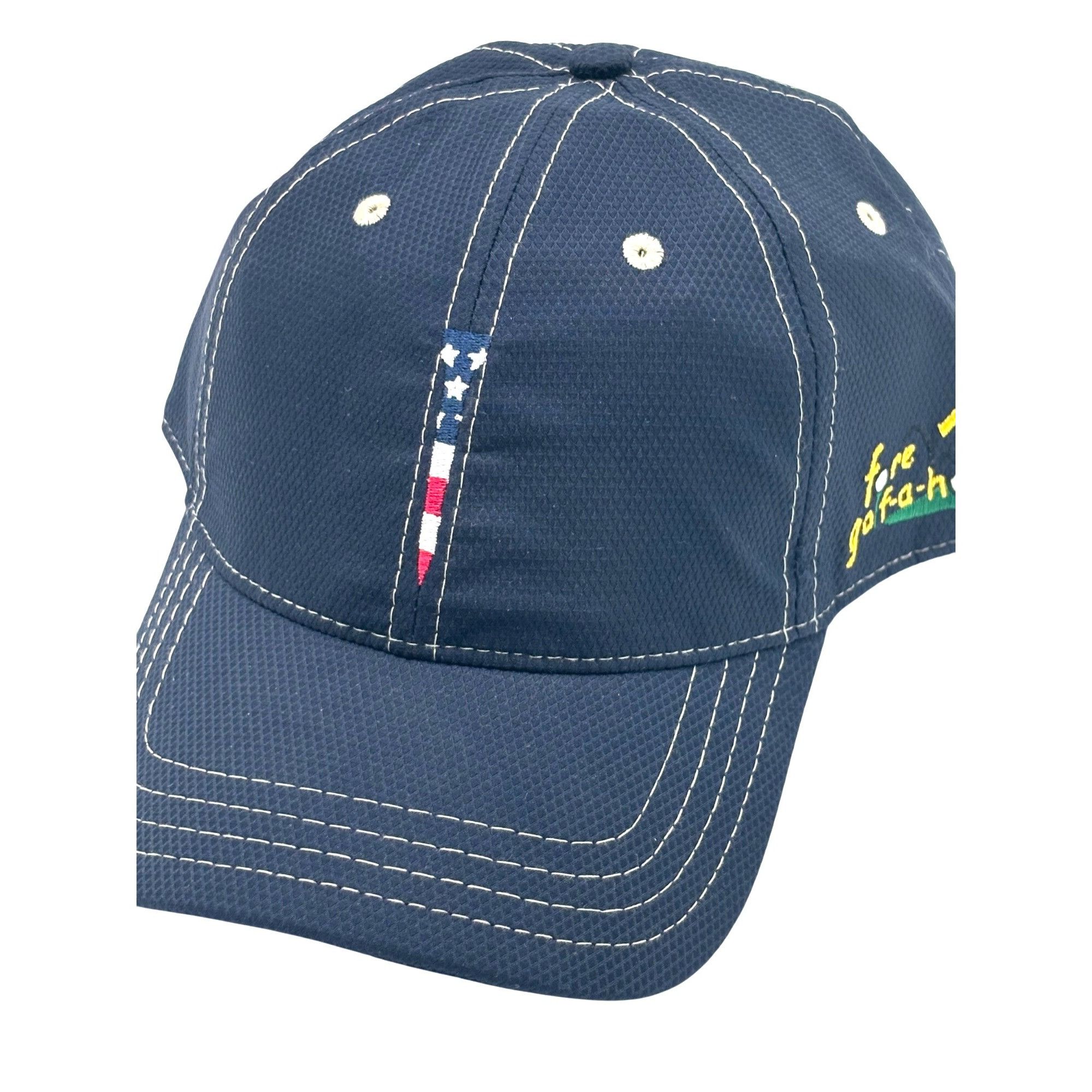 Other Pukka Stars and Stripes Tee Embroidered Mesh Golf Cap, Navy Size ONE SIZE - 3 Thumbnail
