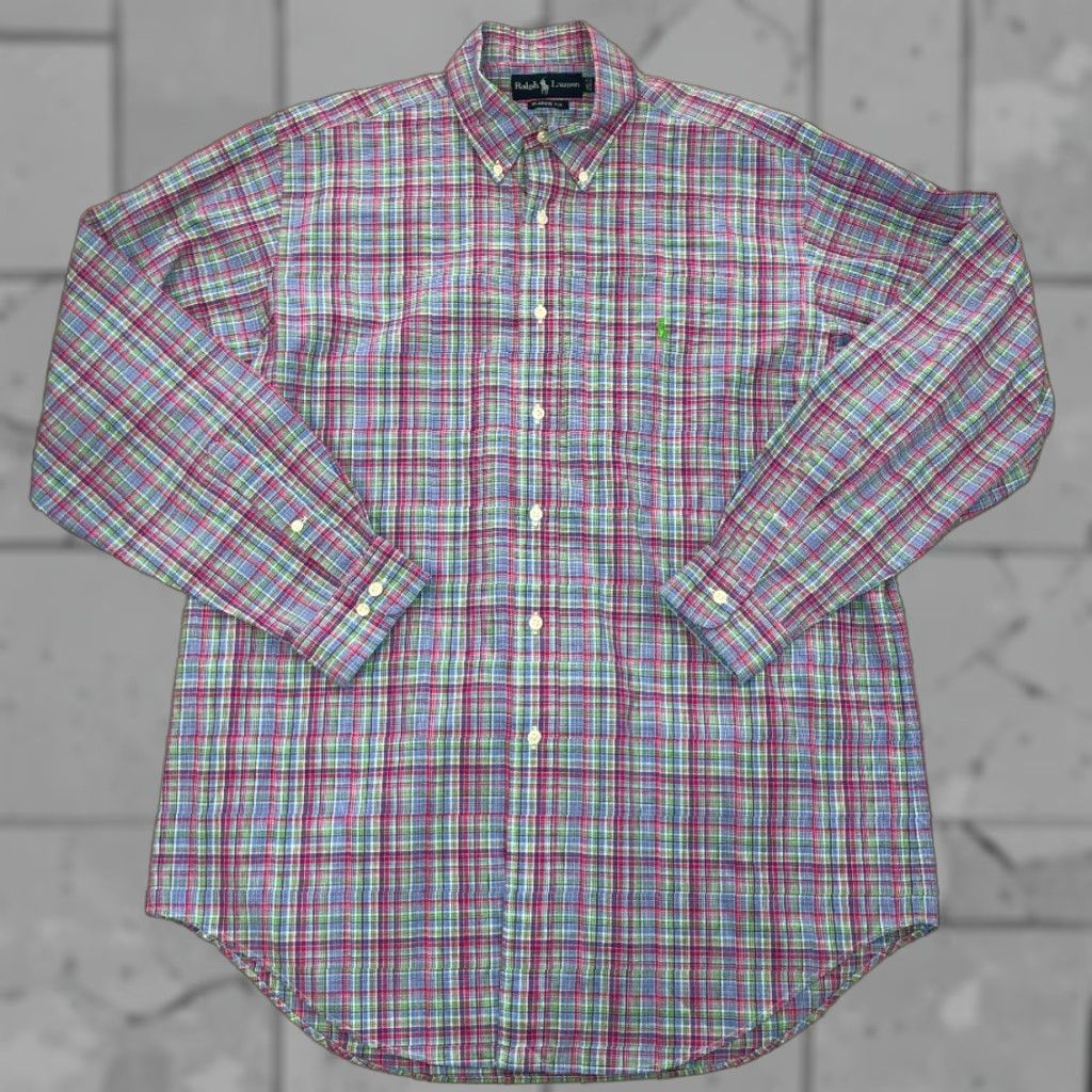 Ralph Lauren Ralph Lauren Mens Plaid Classic Fit Long Sleeve Button Front Shirt L Multicolor Button-Up Shirts Mens Size US L / EU 52-54 / 3 - 1 Thumbnail