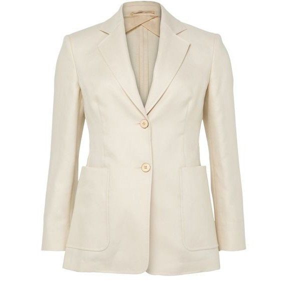 Max Mara MAX MARA Bermuda Tailored Beige Linen Jacket New & Authentic Size XS / US 0-2 / IT 36-38 - 1 Thumbnail