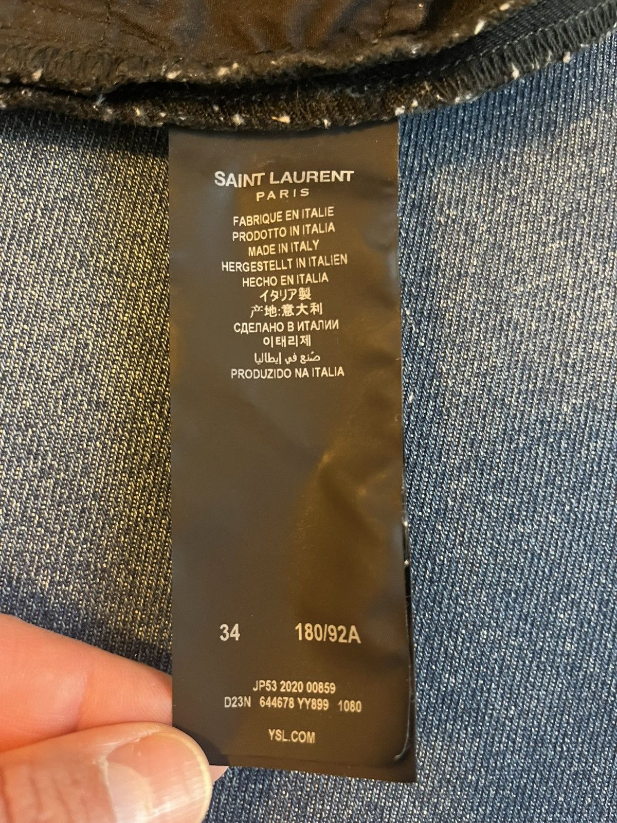 Saint Laurent Paris Saint Laurent Paris, Carrot Denim Pants in Black, D-26 34 Size US 34 / EU 50 - 8 Thumbnail