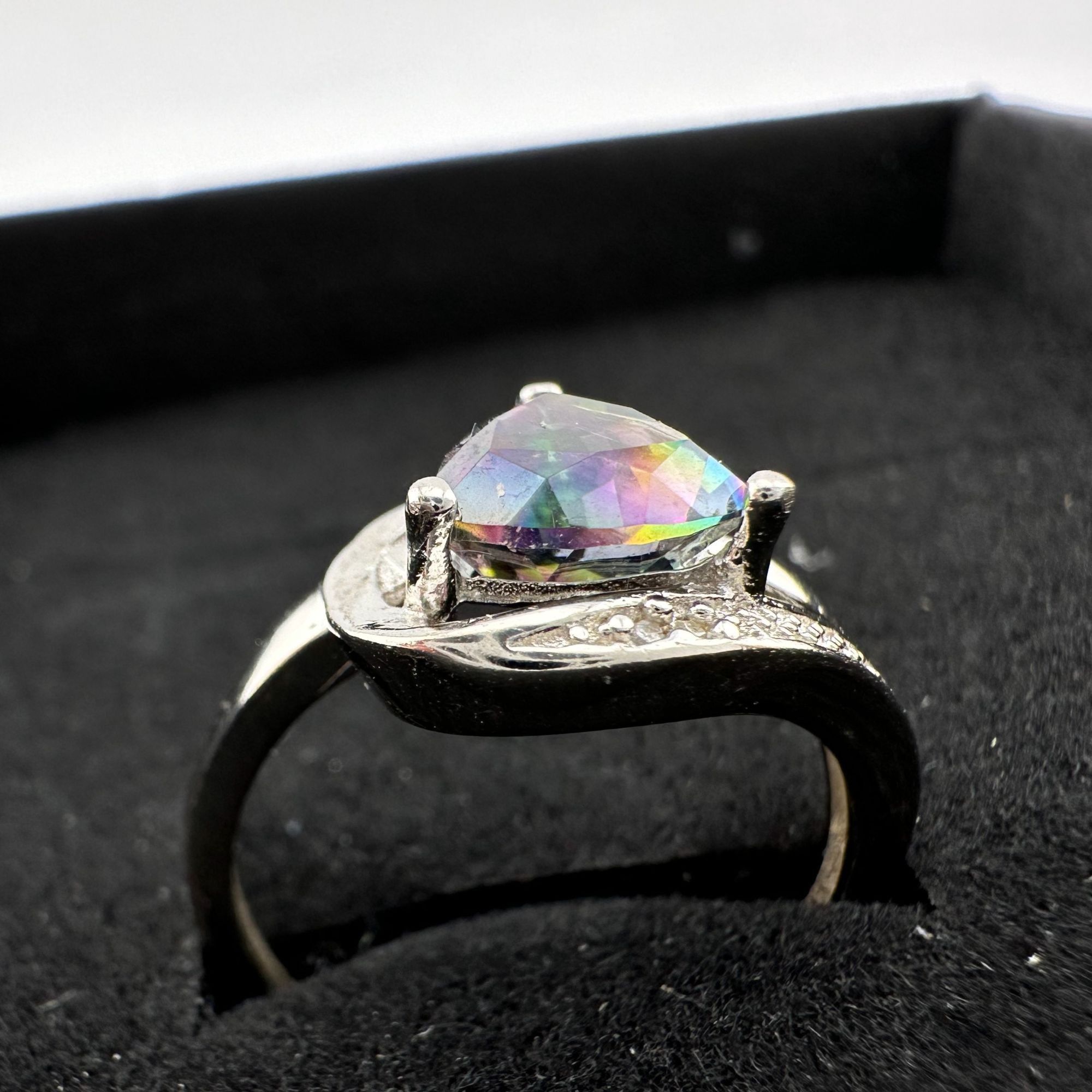 Other Trillion Cut Mystic Topaz Ring Size 7 - Sterling Size ONE SIZE - 16 Thumbnail