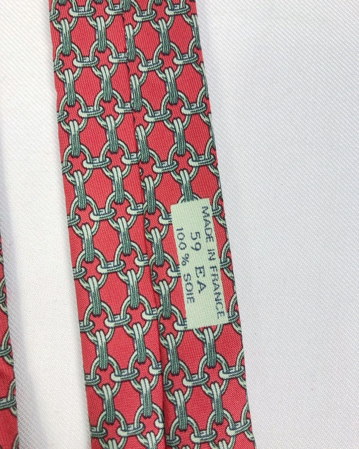 Hermes Rare Vintage Hermes Silk Tie Size ONE SIZE - 8 Thumbnail