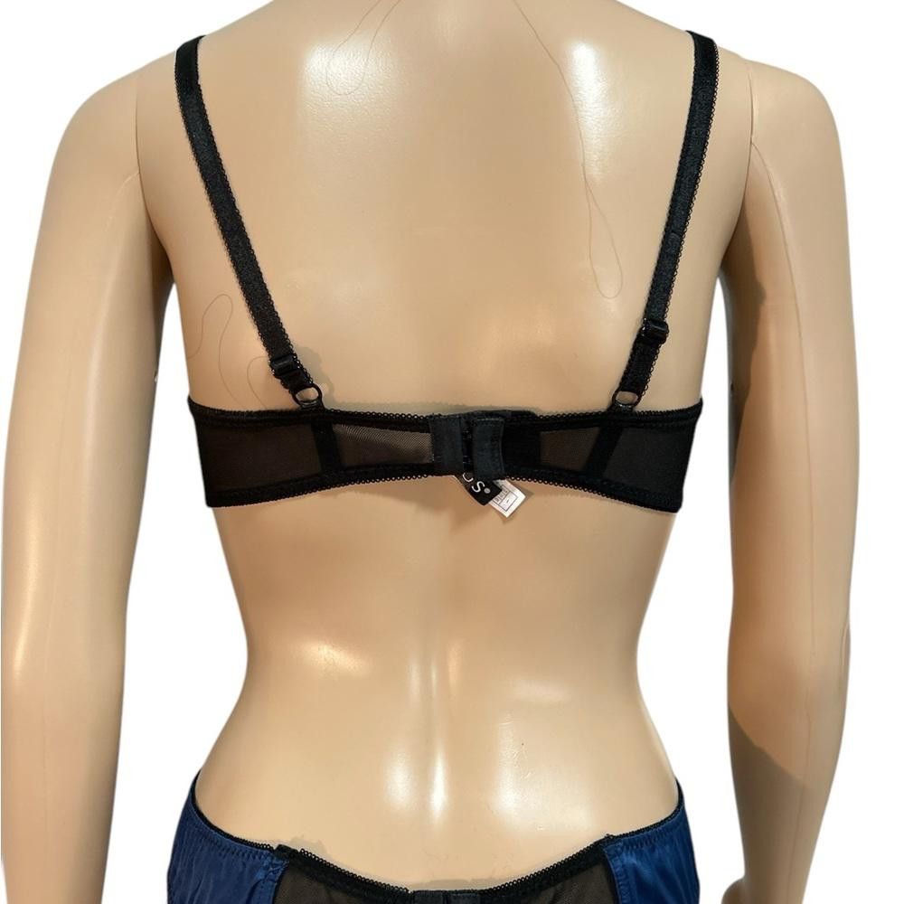 Venus Elegant Black and Blue Lingerie Set Size ONE SIZE - 3 Thumbnail