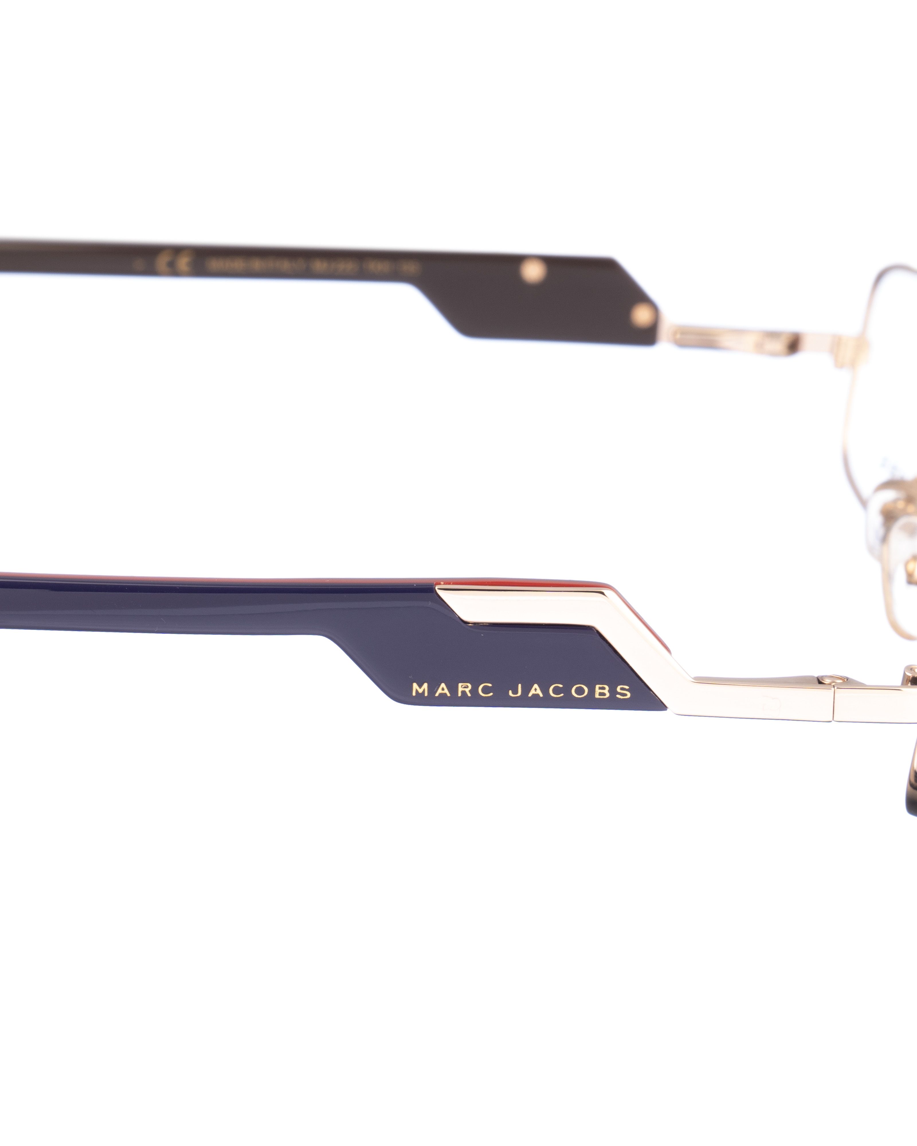 Marc Jacobs Marc Jacobs 00s Navy and Gold Glasses Size ONE SIZE - 2 Thumbnail
