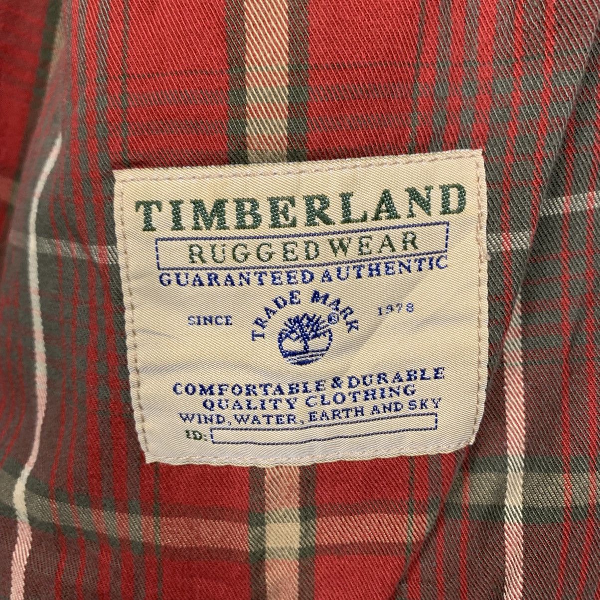 Timberland ☀️Vintage Timberland leather collar button jacket Size US M / EU 48-50 / 2 - 16 Thumbnail