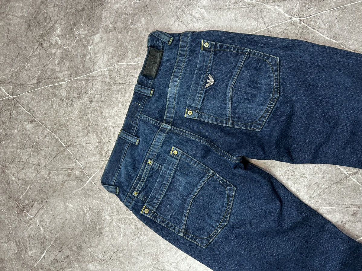 Armani × Vintage Vintage Armani distribution faded denim pants jeans Size US 30 / EU 46 - 4 Thumbnail