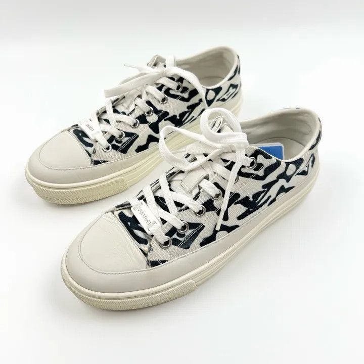 Louis Vuitton Louis Vuitton Stellar Black and White Casual Sneakers -2508 Size US 6 / IT 36 - 1 Thumbnail