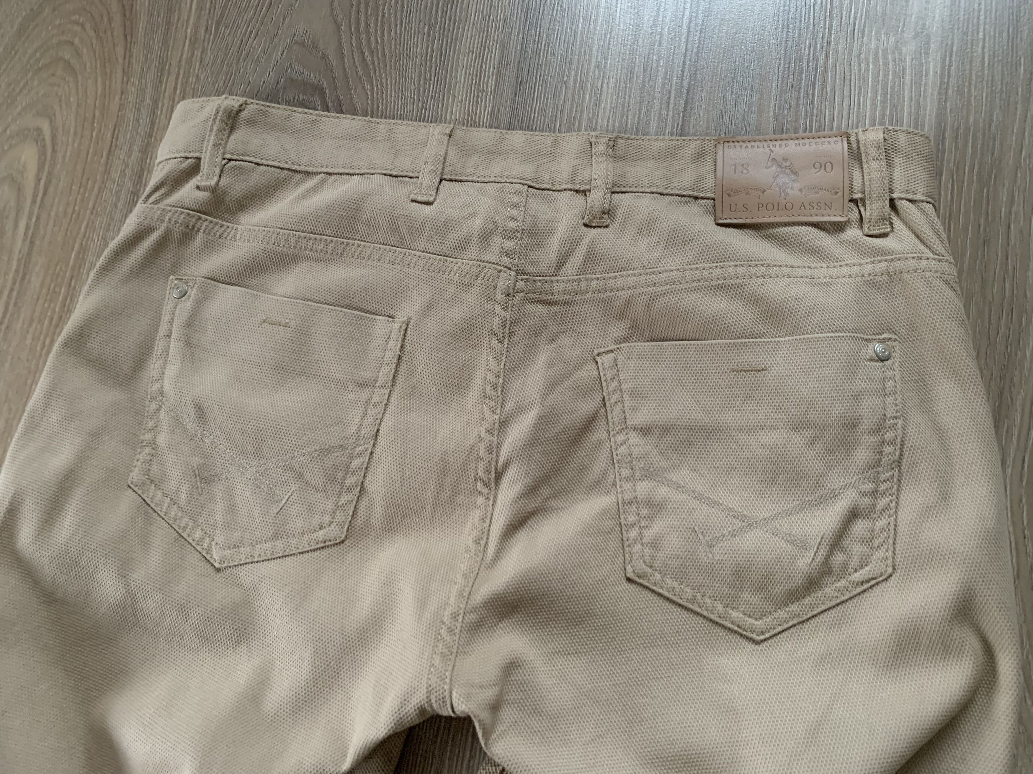 Designer × U.S. Polo Assn. U.S. Polo Assn Slim Beige Casual Pants Size US 34 / EU 50 - 7 Thumbnail