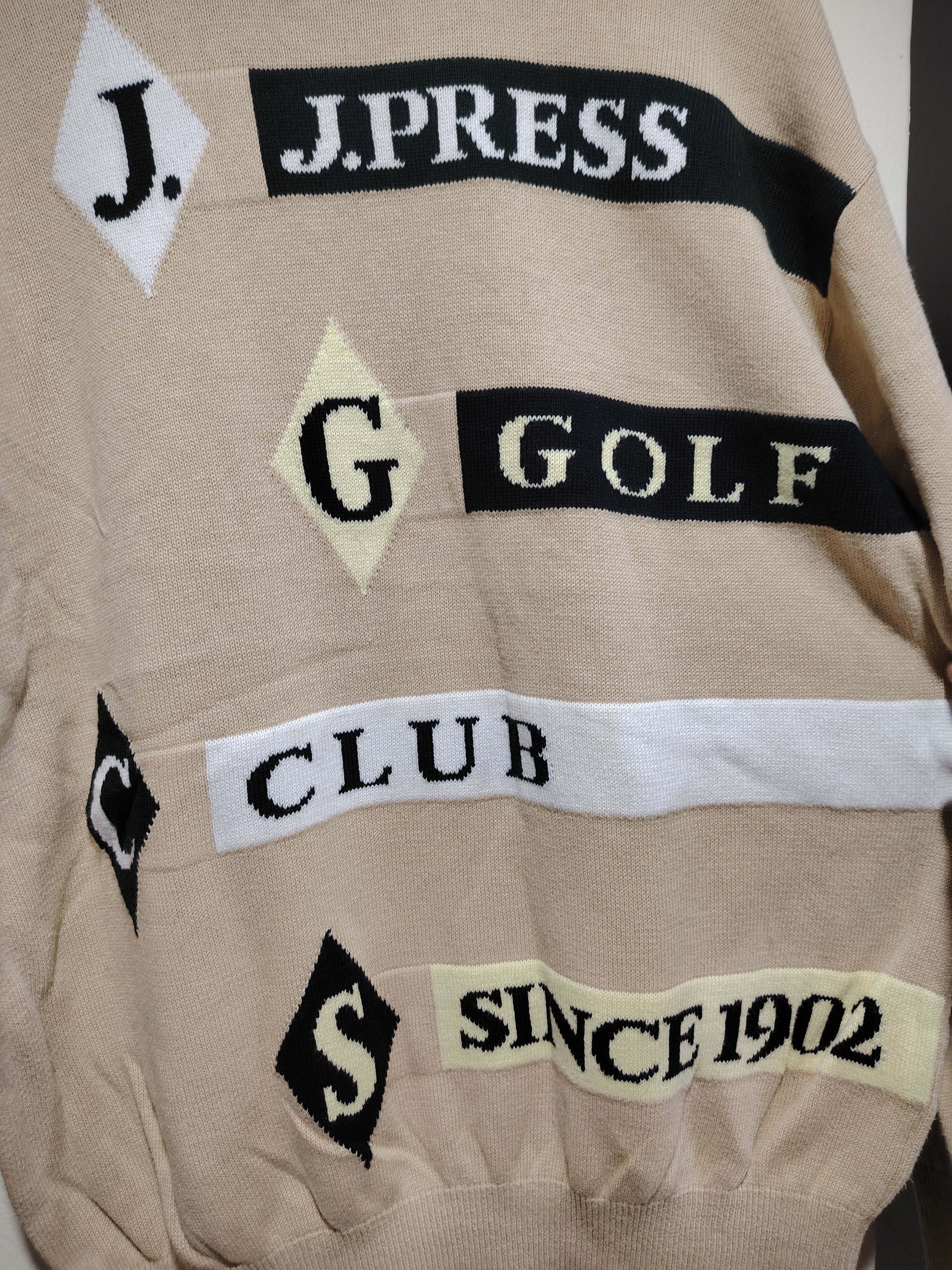 J. Press Vintage J. Press Golf Club Sweatshirt Knitwear Size US L / EU 52-54 / 3 - 3 Thumbnail