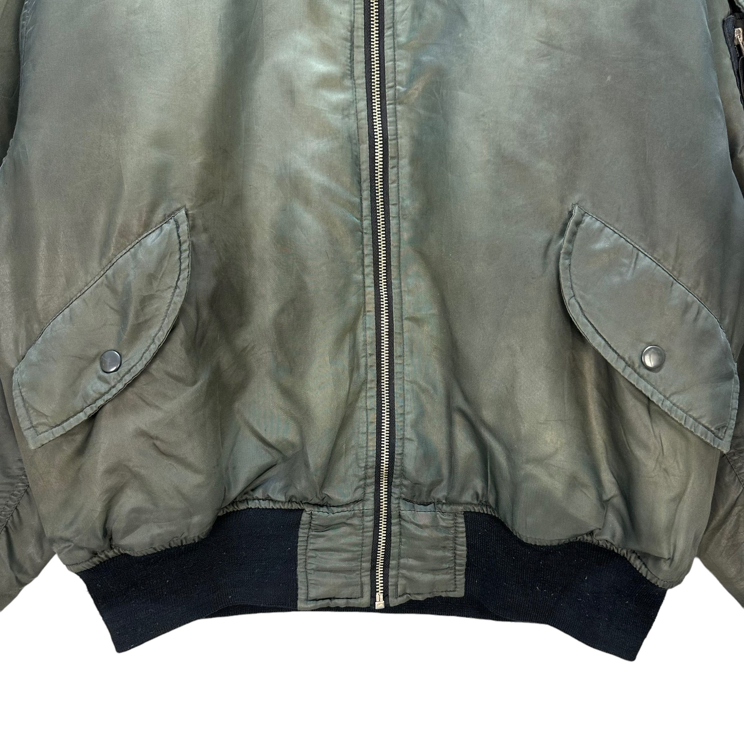 Japanese Brand Trashed Bomber Jacket #8329-004 Size US L / EU 52-54 / 3 - 3 Thumbnail