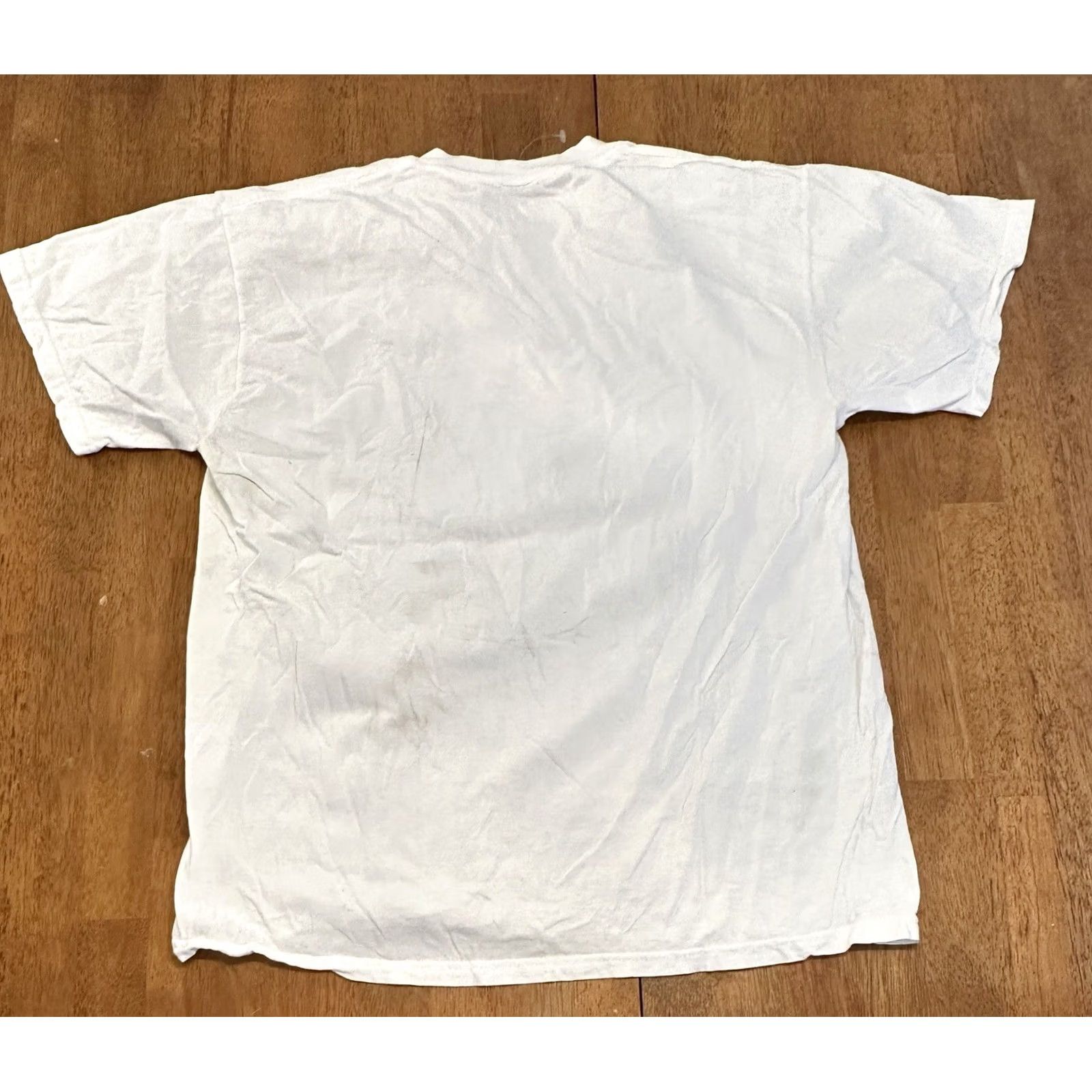 Delta VINTAGE Mr. Barbecue T Shirt 90s Large Graphic White Cotton Logo Mens Size US L / EU 52-54 / 3 - 6 Thumbnail