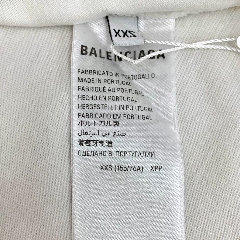 Balenciaga Balenciaga White logo monogram embroidered cotton crewneck Size US XXS / EU 40 - 7 Thumbnail