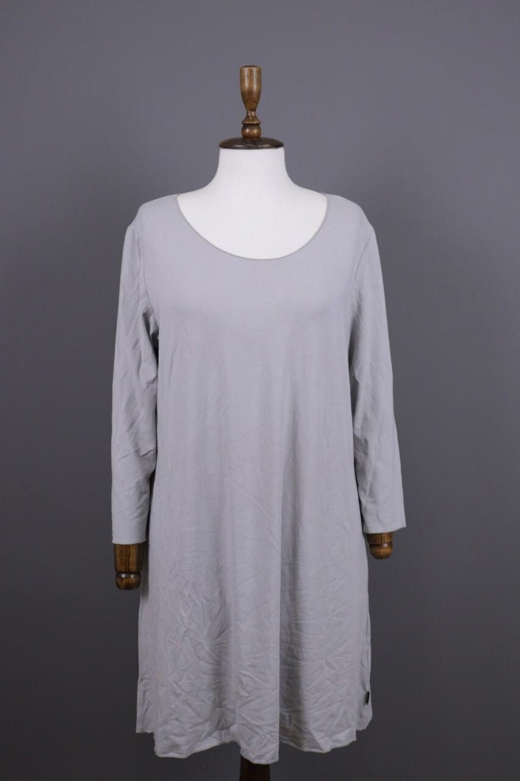 Oscar De La Renta Oska Gray Scoop Neck Relaxed Lagenlook Dress Size 3 Size M / US 6-8 / IT 42-44 - 1 Thumbnail