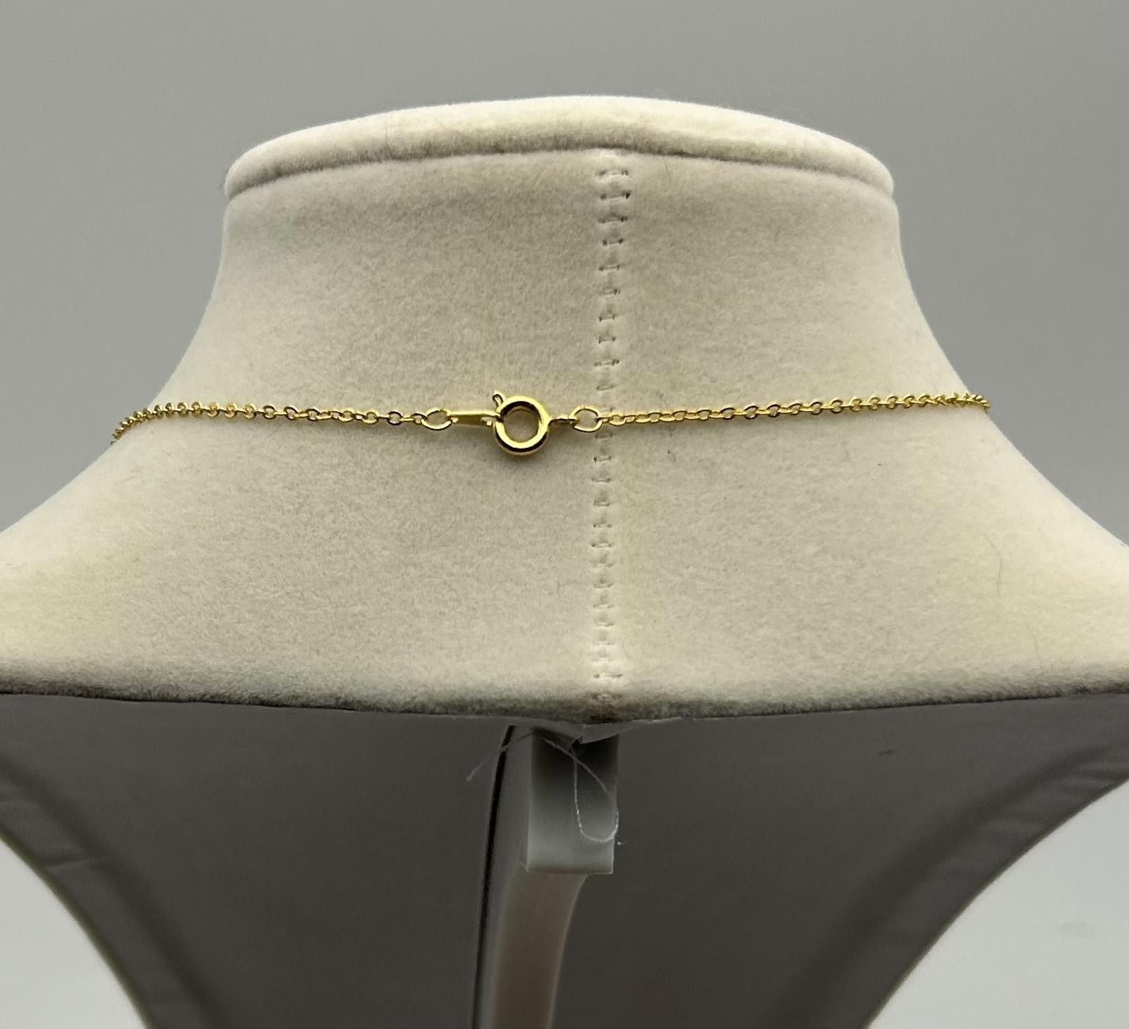 Designer Y2K Necklace Gold w CZ Drop Heart Pendant Minimalist Jewelry Size ONE SIZE - 3 Thumbnail