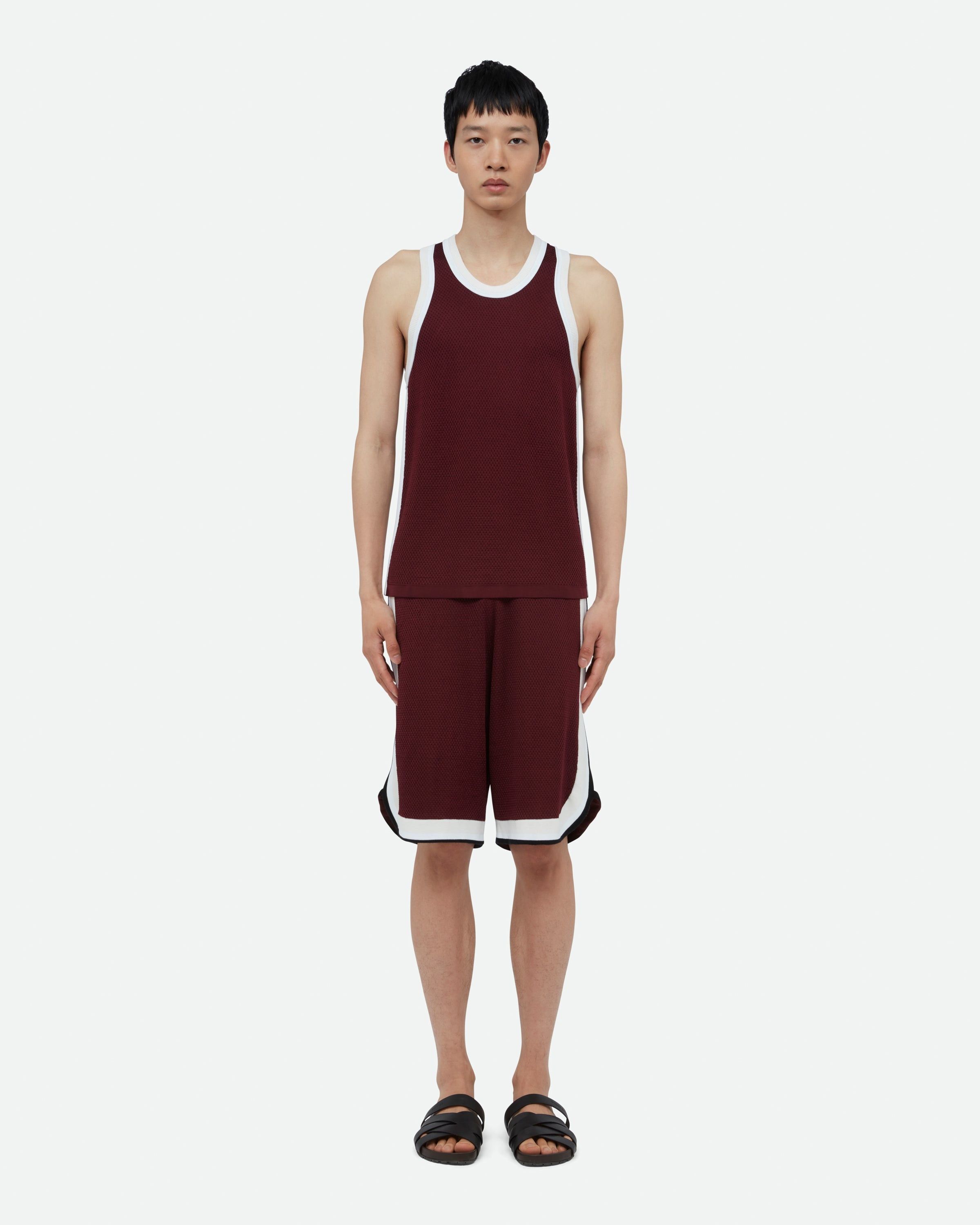 Wales Bonner o1mle0825 Unisex Rio Tank Top in Burgundy Size US L / EU 52-54 / 3 - 4 Thumbnail