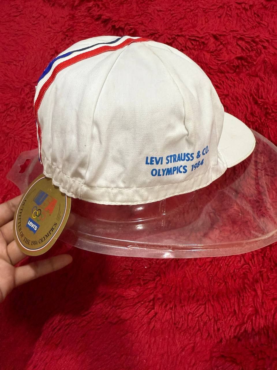 Levi's Vintage Clothing VINTAGE LEVIS 1984 OLYMPICS CYCLING HAT CAP Size 42 - 10 Thumbnail