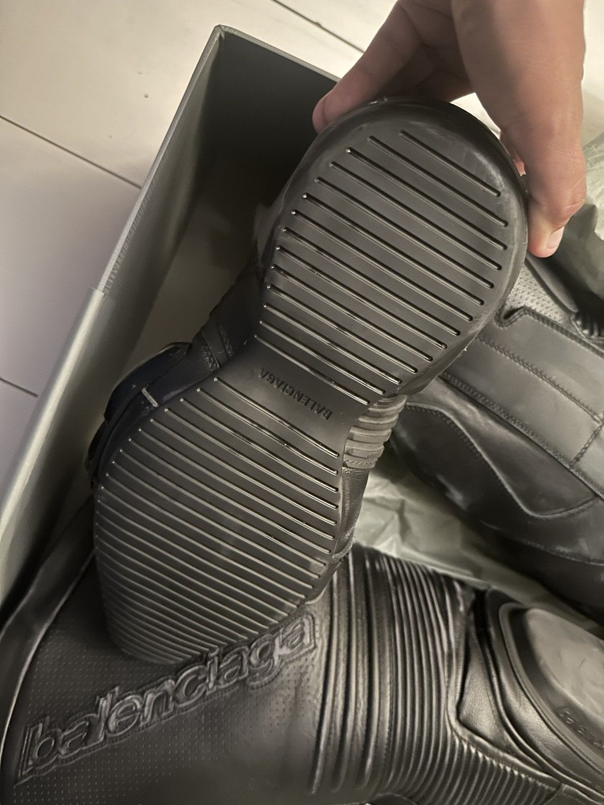 Balenciaga Balenciaga Biker Over-the-Knee Boots Motocross Size 41 EUR Size US 8 / EU 41 - 5 Thumbnail