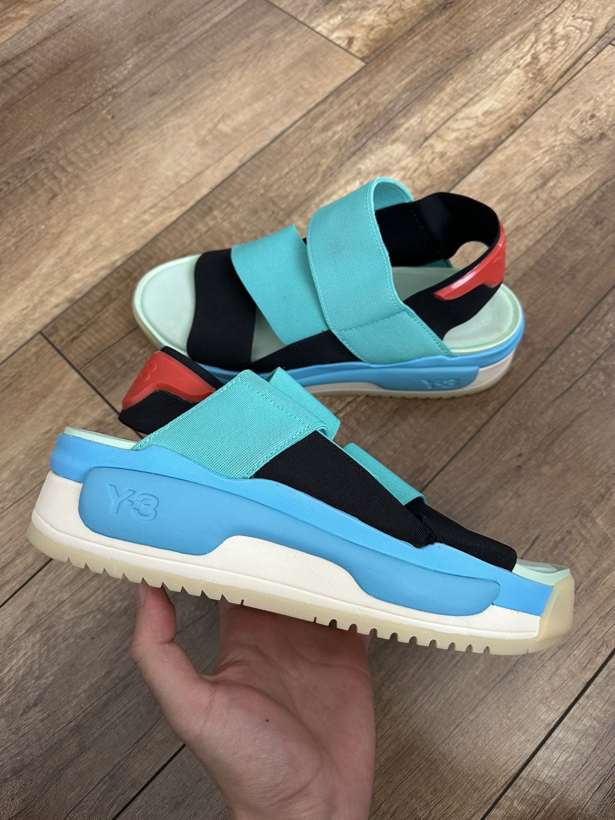 Adidas × Y-3 × Yohji Yamamoto Y-3 Hokori elastic band sandals