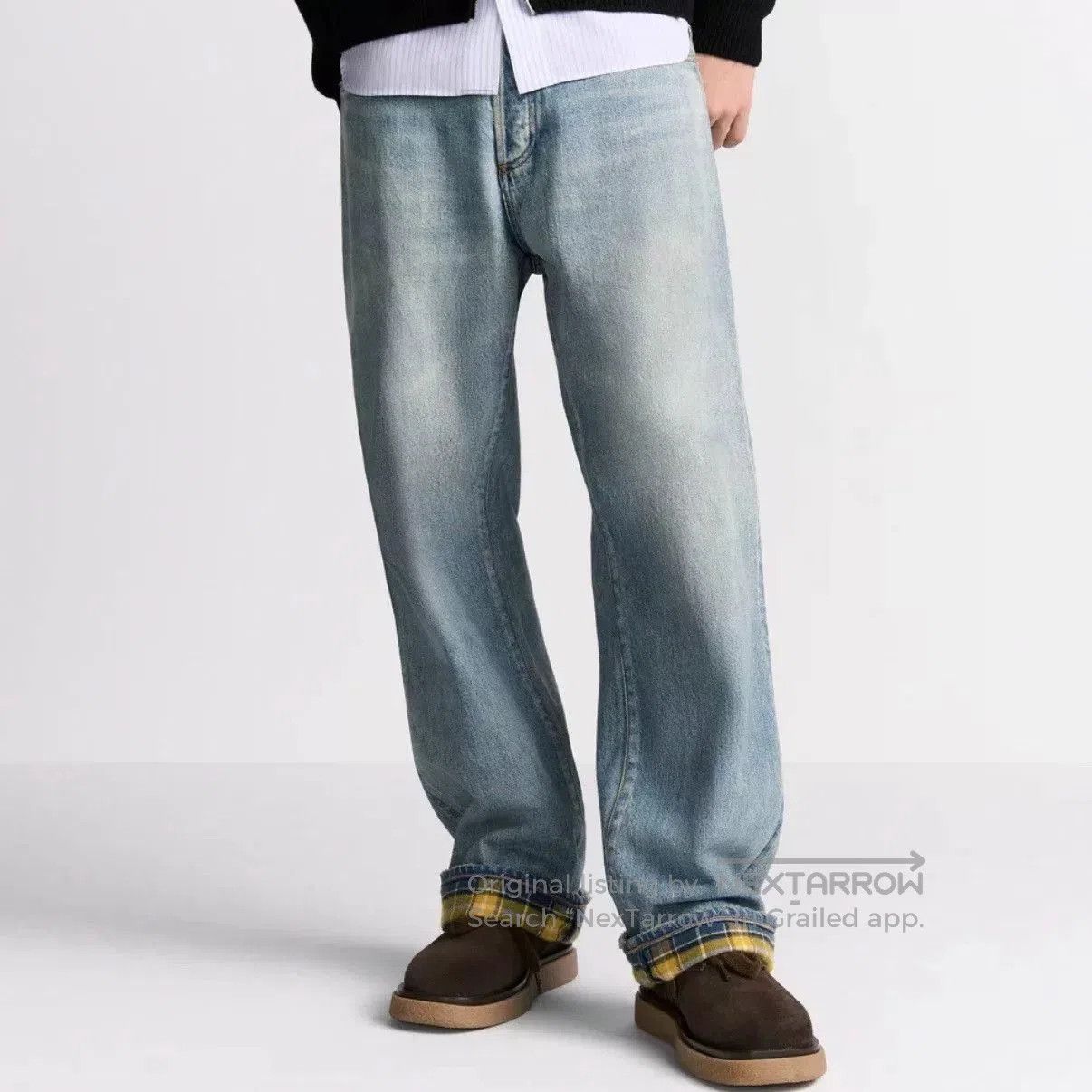 Dior Dior 2024 Slogan Embroidered Straight Jeans. Size US 34 / EU 50 - 8 Thumbnail