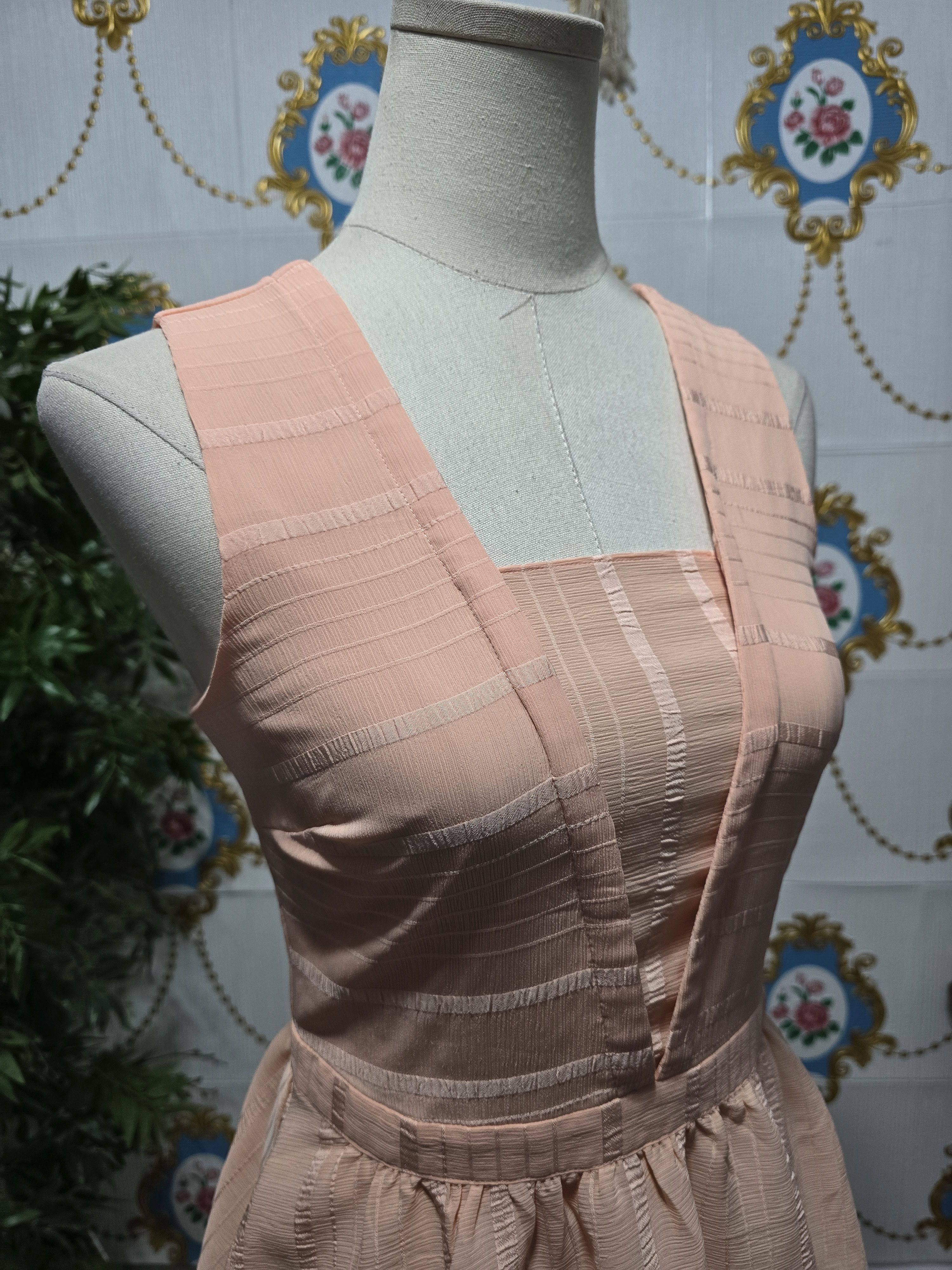 Armani Exchange Armani Exchange, Peach Peplum Sleeveless Top Size S / US 4 / IT 40 - 5 Thumbnail