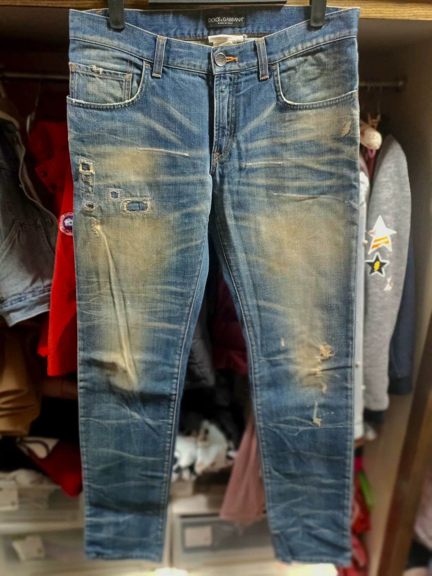 Dolce & Gabbana Dolce&Gabbana 14GOLD Straight-Leg Jeans Size US 28 / EU 44 - 1 Thumbnail
