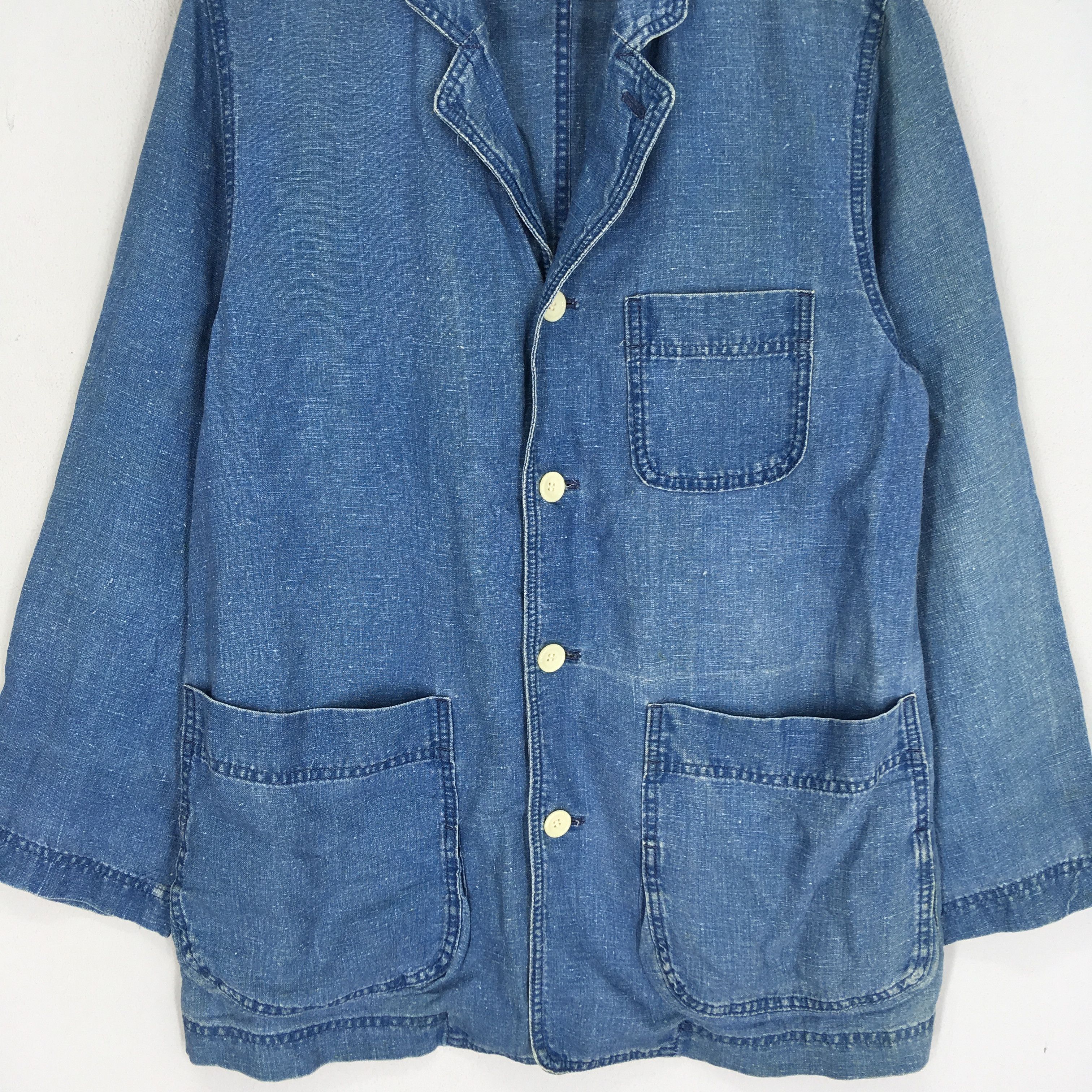 Hai Sporting Gear Vintage Hai Sporting Gear Issey Miyake Denim Jacket Japan Size US M / EU 48-50 / 2 - 5 Thumbnail