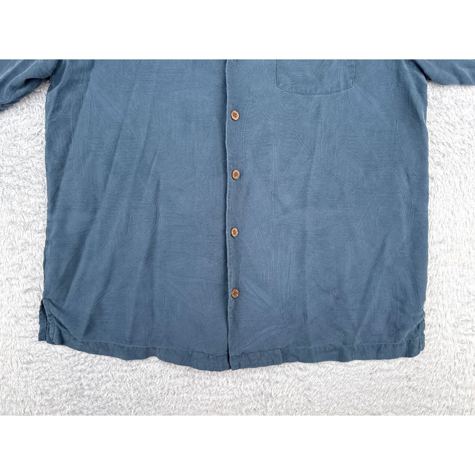 Tommy Bahama Tommy Bahama Shirt Men Large Blue Floral 100% Silk Button Up Hawaiian Read Size US L / EU 52-54 / 3 - 5 Thumbnail