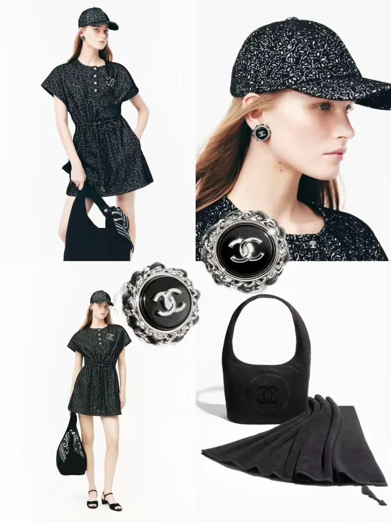 Chanel Chanel Black double c full logo baseball cap Size ONE SIZE - 9 Thumbnail
