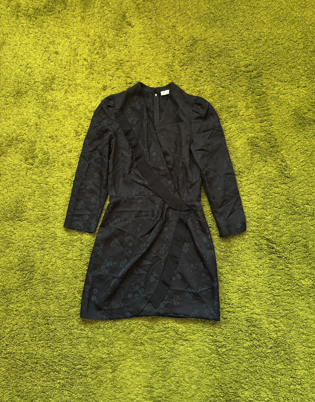 Designer × Sandro Sandro oldmoney style Japanese floral pattern mini dress Size XS / US 0-2 / IT 36-38 - 1 Thumbnail