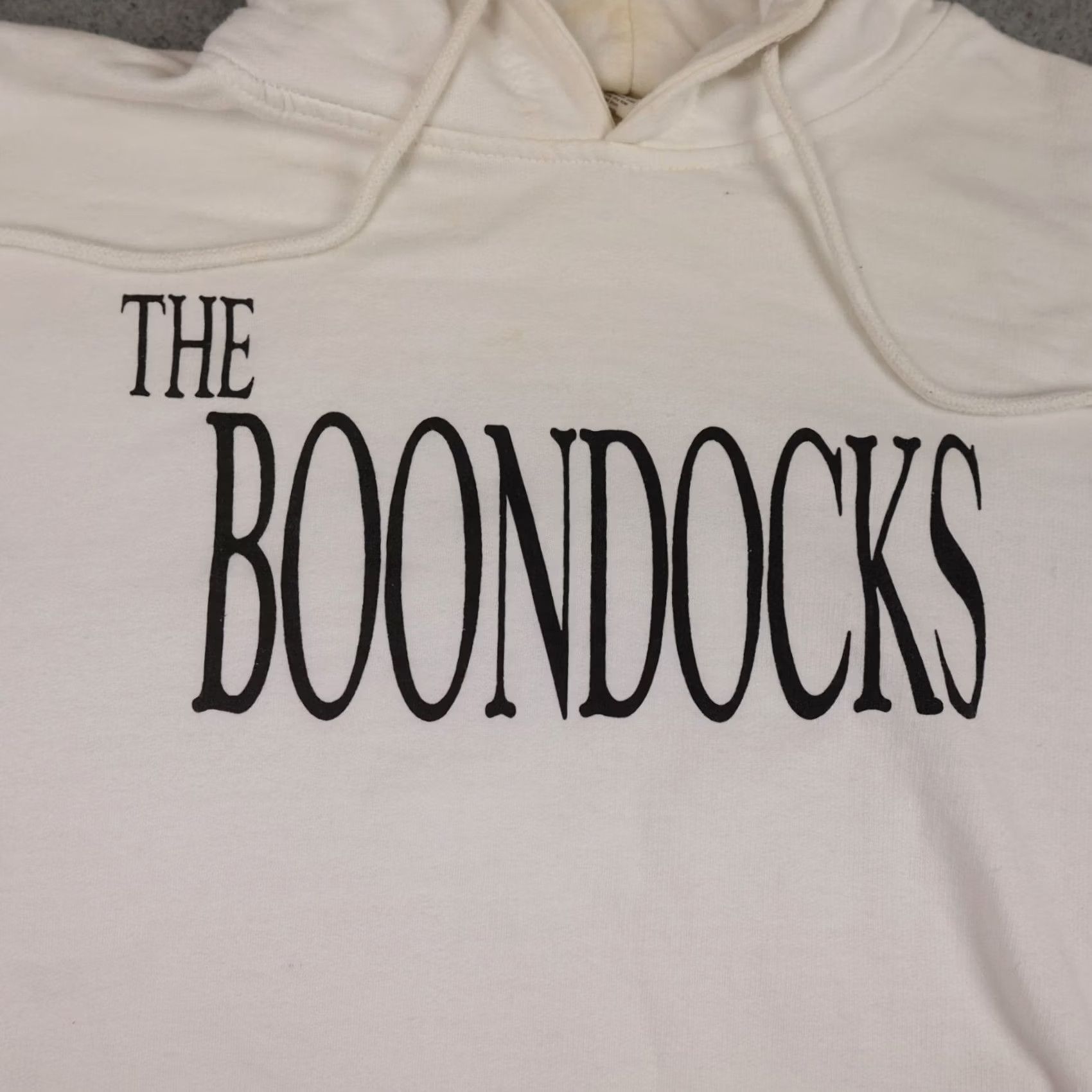 Vintage Hoodie Mens L White Graphic Pullover Cartoon Anime Streetwear Boondocks Branded Unbranded Pullover Logo Regular Fit All Seasons Size US L / EU 52-54 / 3 - 5 Thumbnail