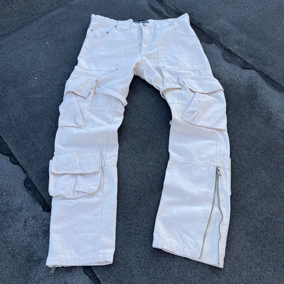 image of Kody Phillips Bondage Cargo Pants (Unisex) in Tan, Men's (Size 32)