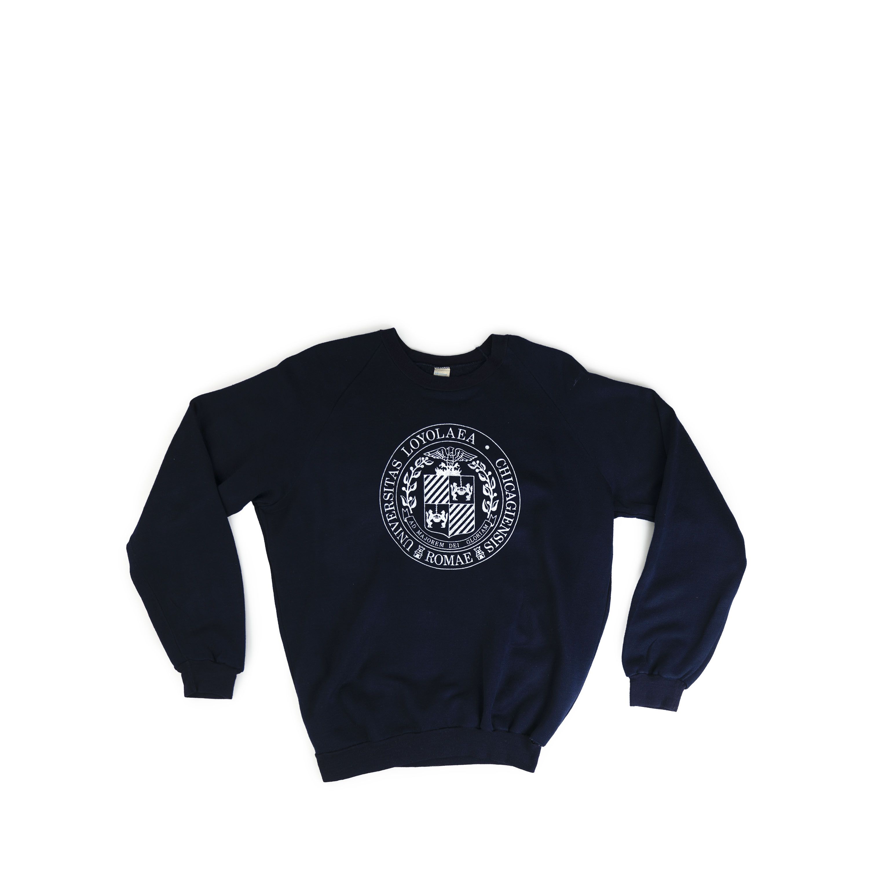 Vintage Vintage 1980's Loyola University Latin Crewneck Size US XL / EU 56 / 4 - 1 Thumbnail