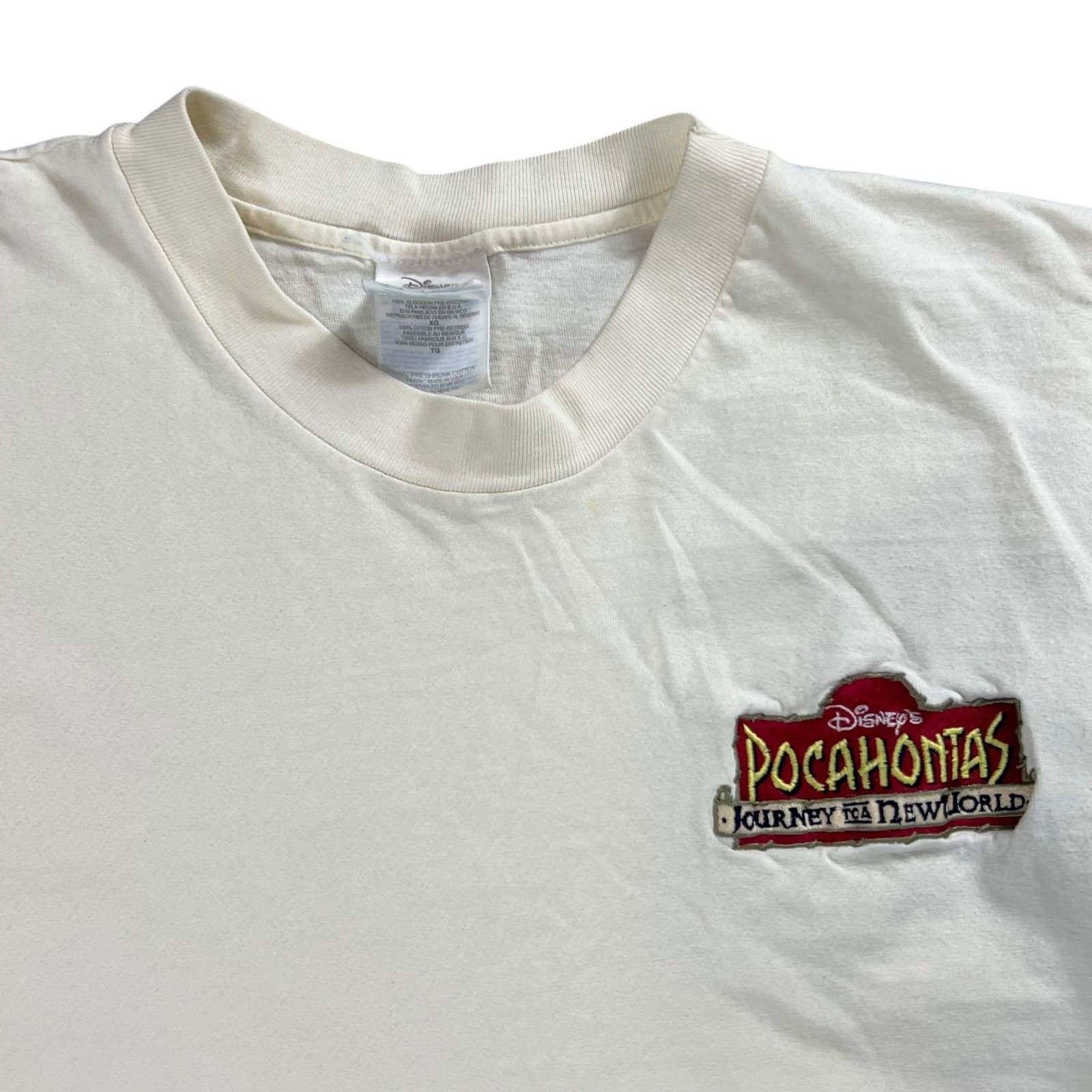 Disney × Vintage 90s Disney Pocahontas Journey to a New World long sleeve Size US XL / EU 56 / 4 - 4 Thumbnail